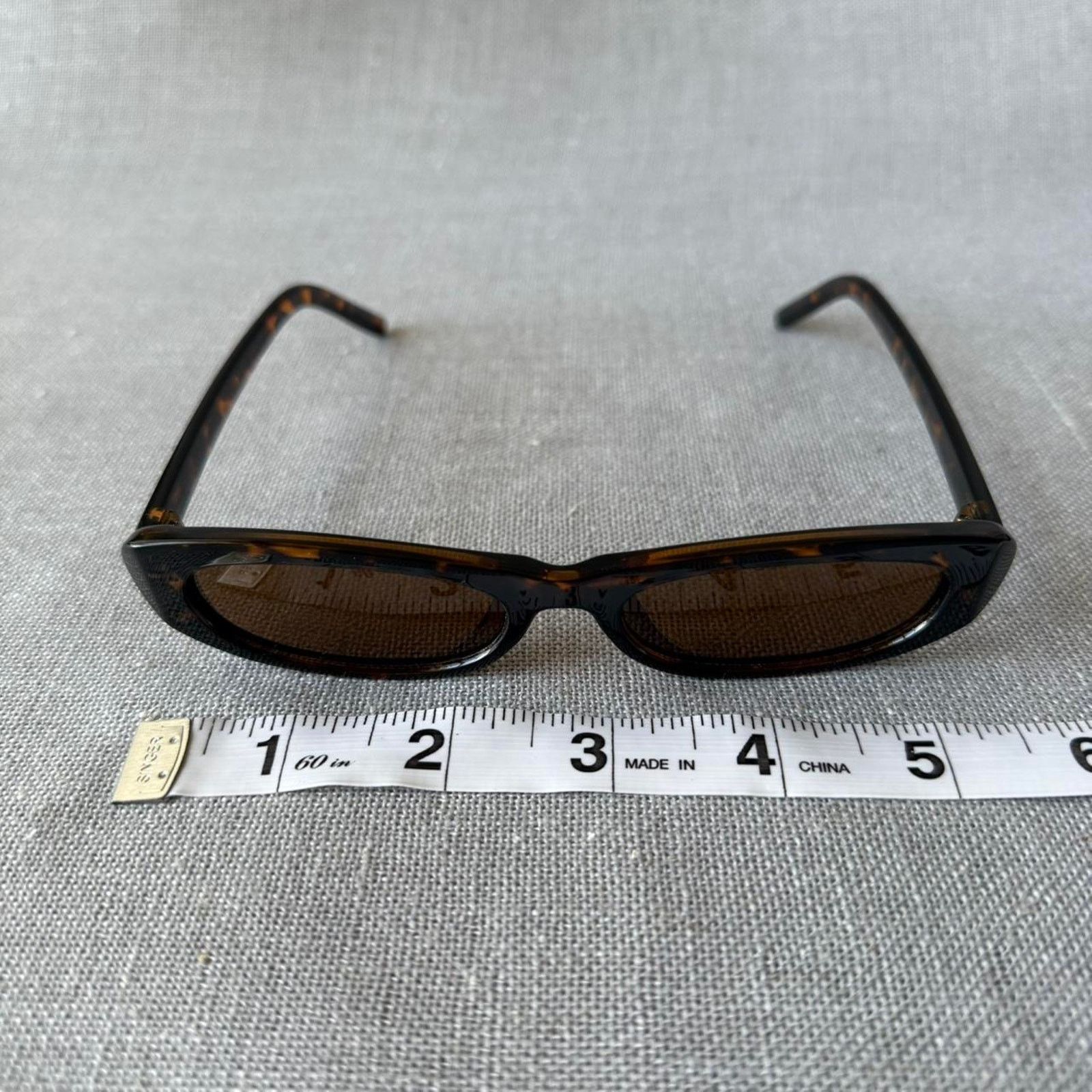 Other Skinny thin tortoise frame sunglasses MENS2 Size ONE SIZE - 6 Thumbnail