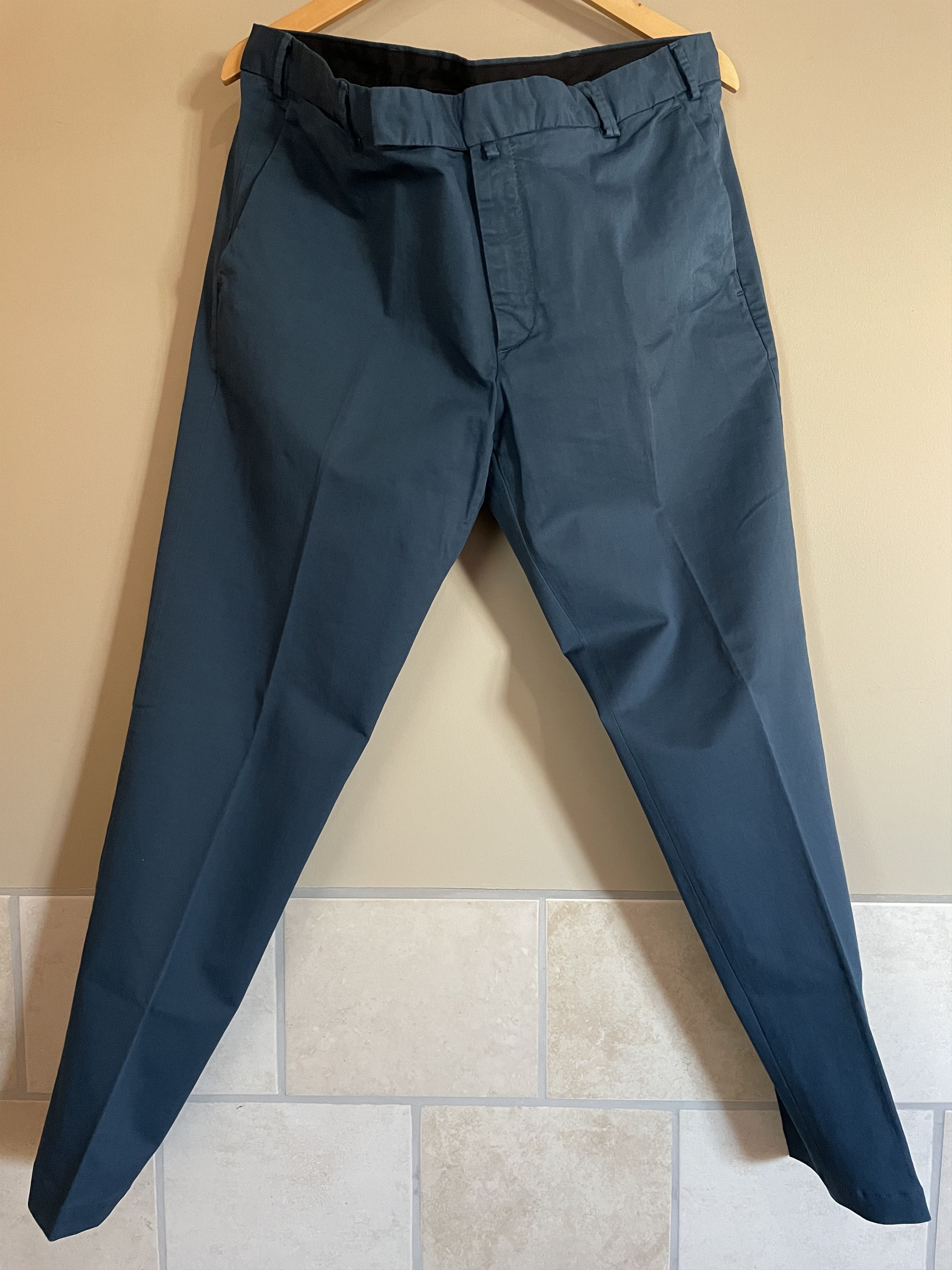 Zara Zara Royal Blue Cotton Tapered Dress Pants, Men's 36 | Grailed