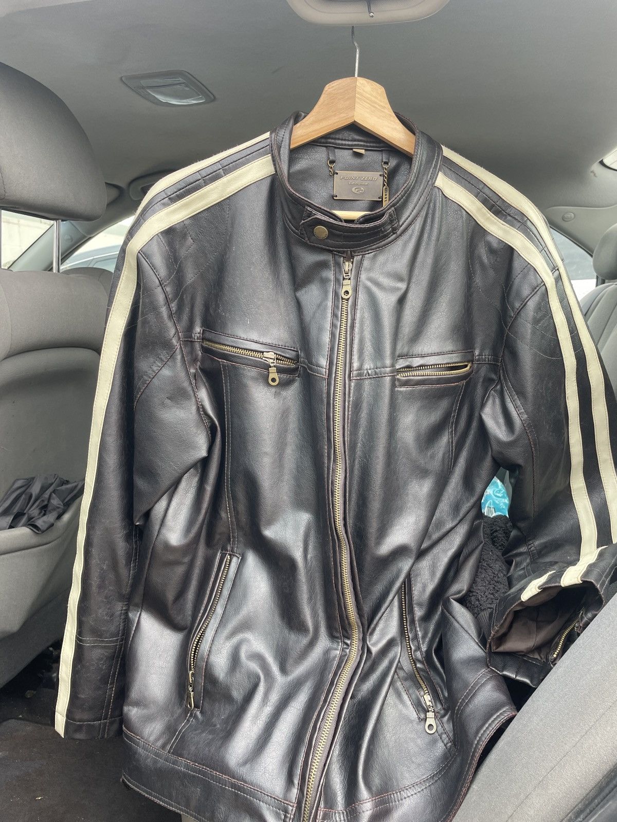 Point Zero Genuine leather jacket Grailed