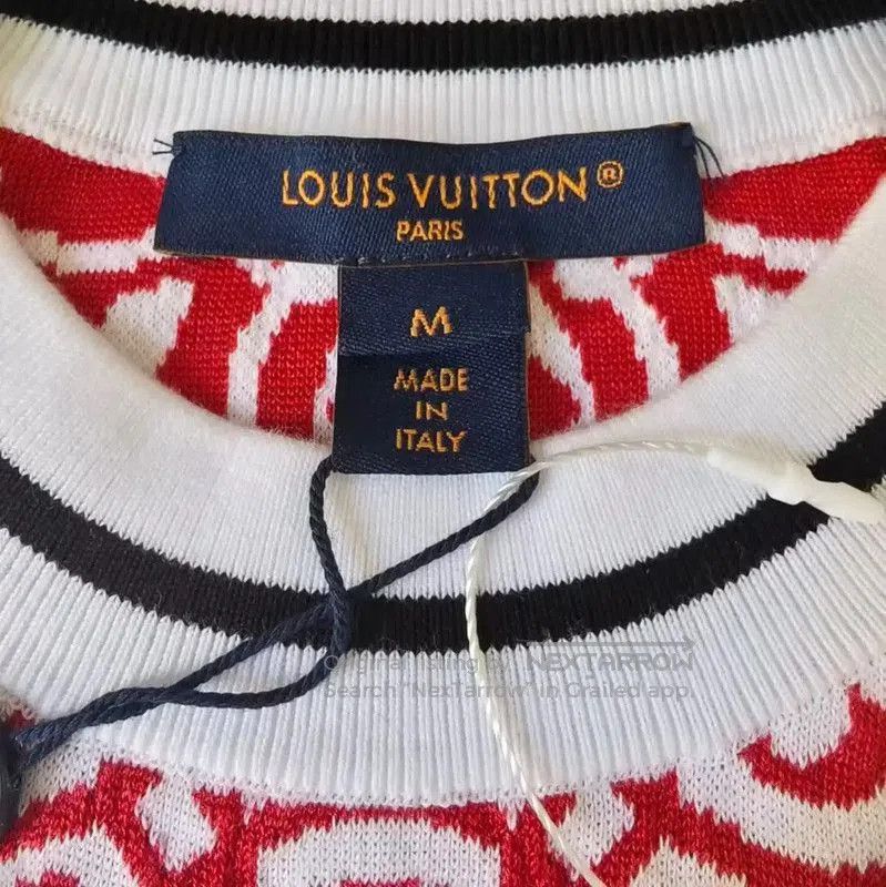 Louis Vuitton Louis Vuitton Red Knit Sweater for Women . Size M / US 6-8 / IT 42-44 - 3 Thumbnail