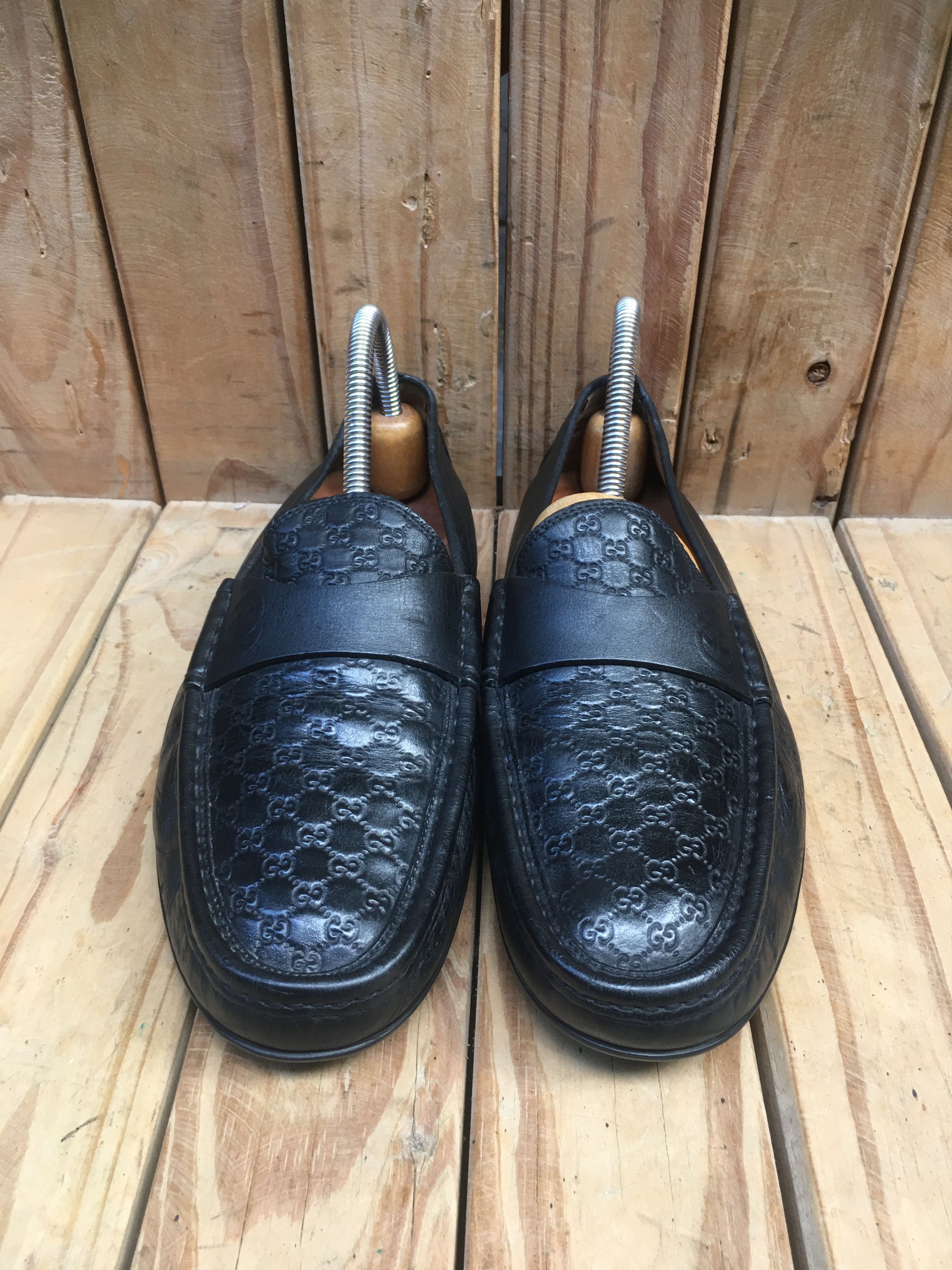 Gucci Gucci 322929 GG Black Men’s Leather Loafers UK 6.5 Size US 7 / EU 40 - 4 Thumbnail