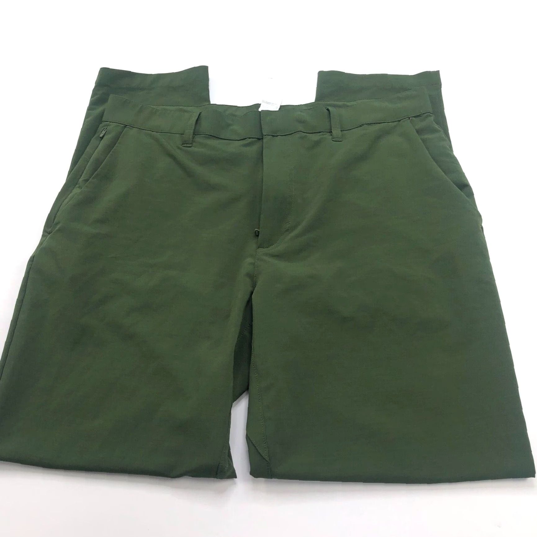 Fabletics Fabletics Chino Pants Flat Front Stretch Tapered 33W 29L MINT Green Medium Regular Men Size US 33 - 3 Thumbnail