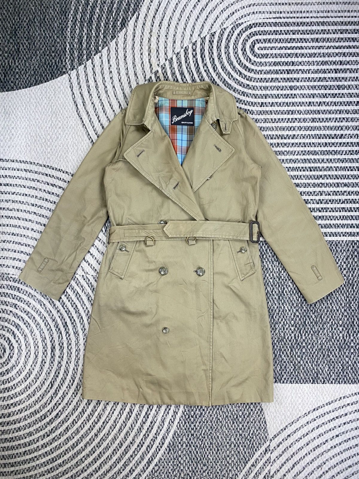 Beams Plus 🔥🔥Beams Boy Plaid Lining With Belted Trench Coat Jacket Size US S / EU 44-46 / 1 - 1 Thumbnail