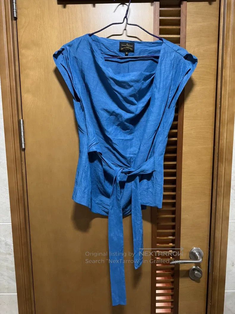 Vivienne Westwood Vivienne Westwood Pleated Linen Design Top Size XS / US 0-2 / IT 36-38 - 1 Thumbnail