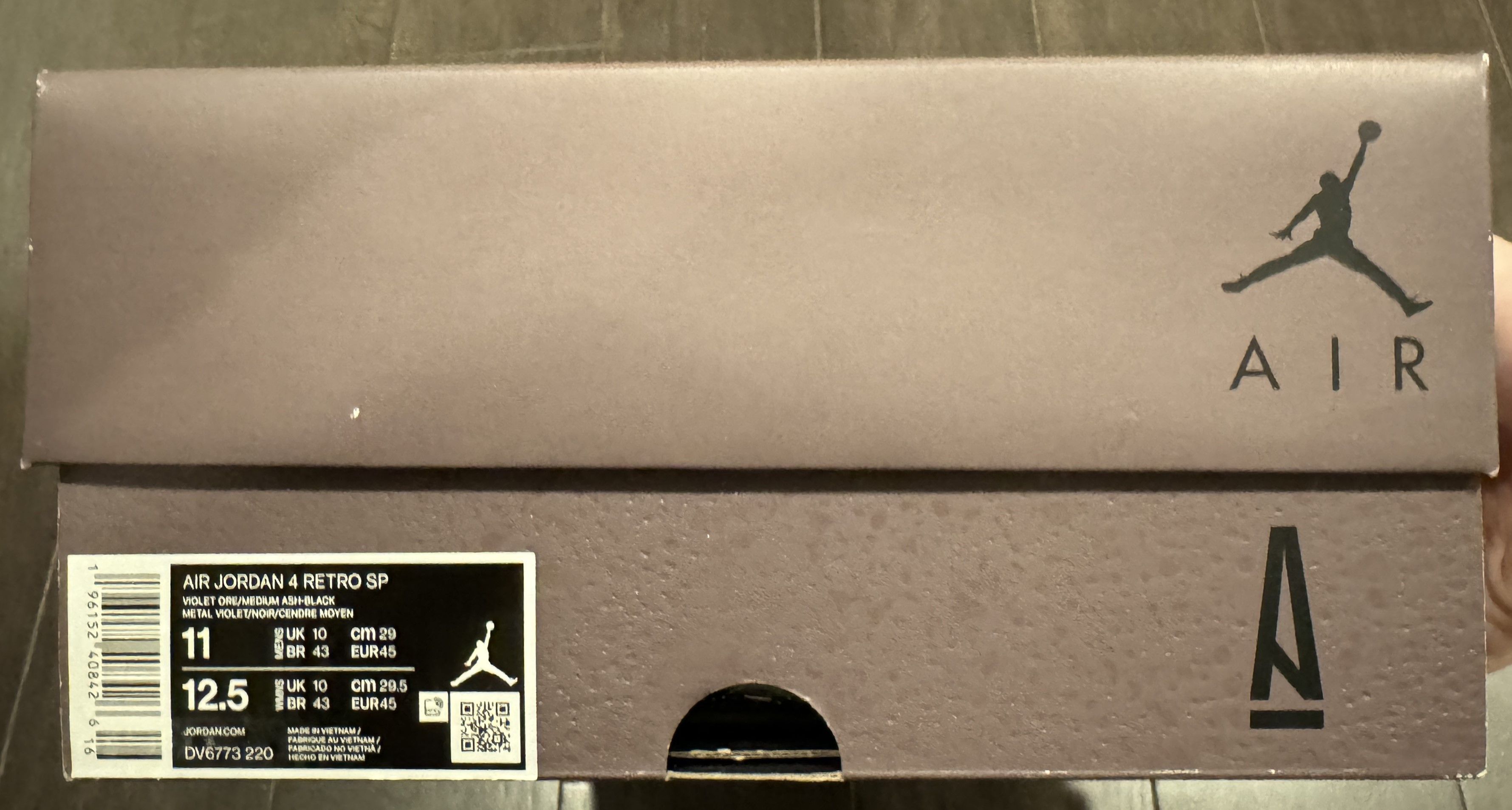 A Ma Maniere × Jordan Brand JORDAN X A MA MANIERE JORDAN 4 VIOLET ORE SIZE 11 Size US 11 / EU 44 - 22 Thumbnail