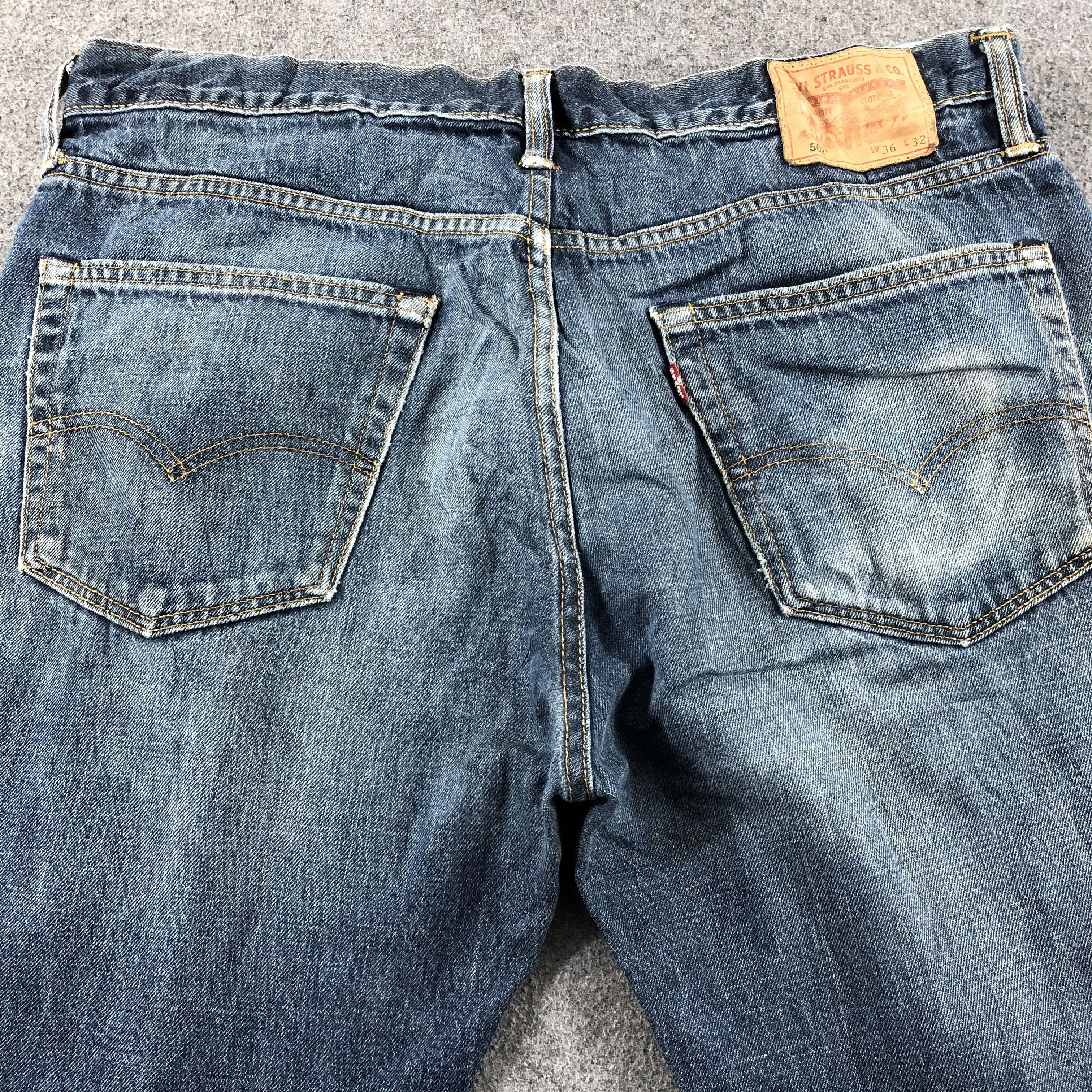 Levi's Vintage Blue Wash Levis 562 Jeans-J2584 Size US 37 - 4 Thumbnail