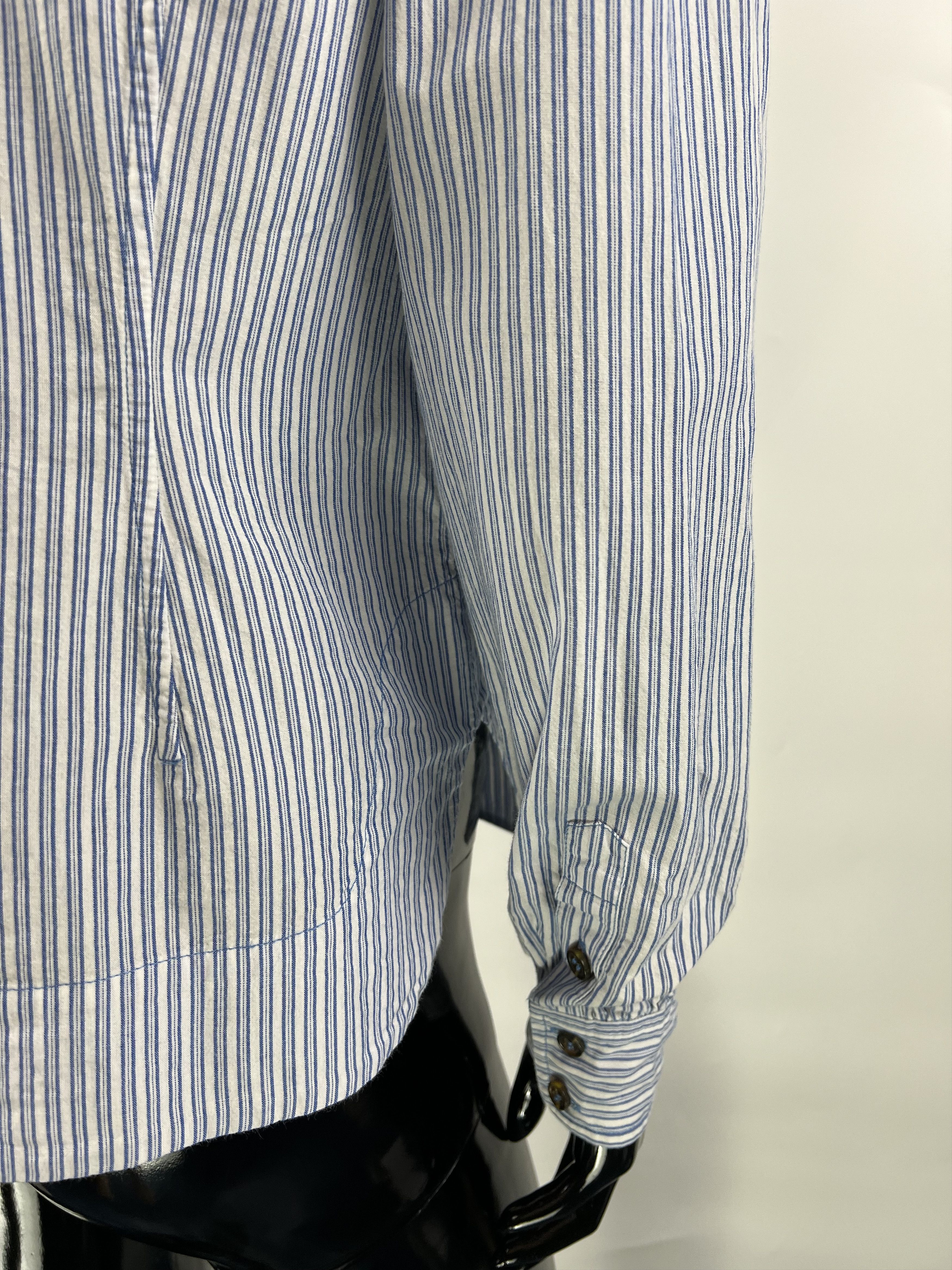 Ganni Ganni Collar Ruffle Gingham Striped Shirt Blouse Size 36 Size S / US 4 / IT 40 - 7 Thumbnail