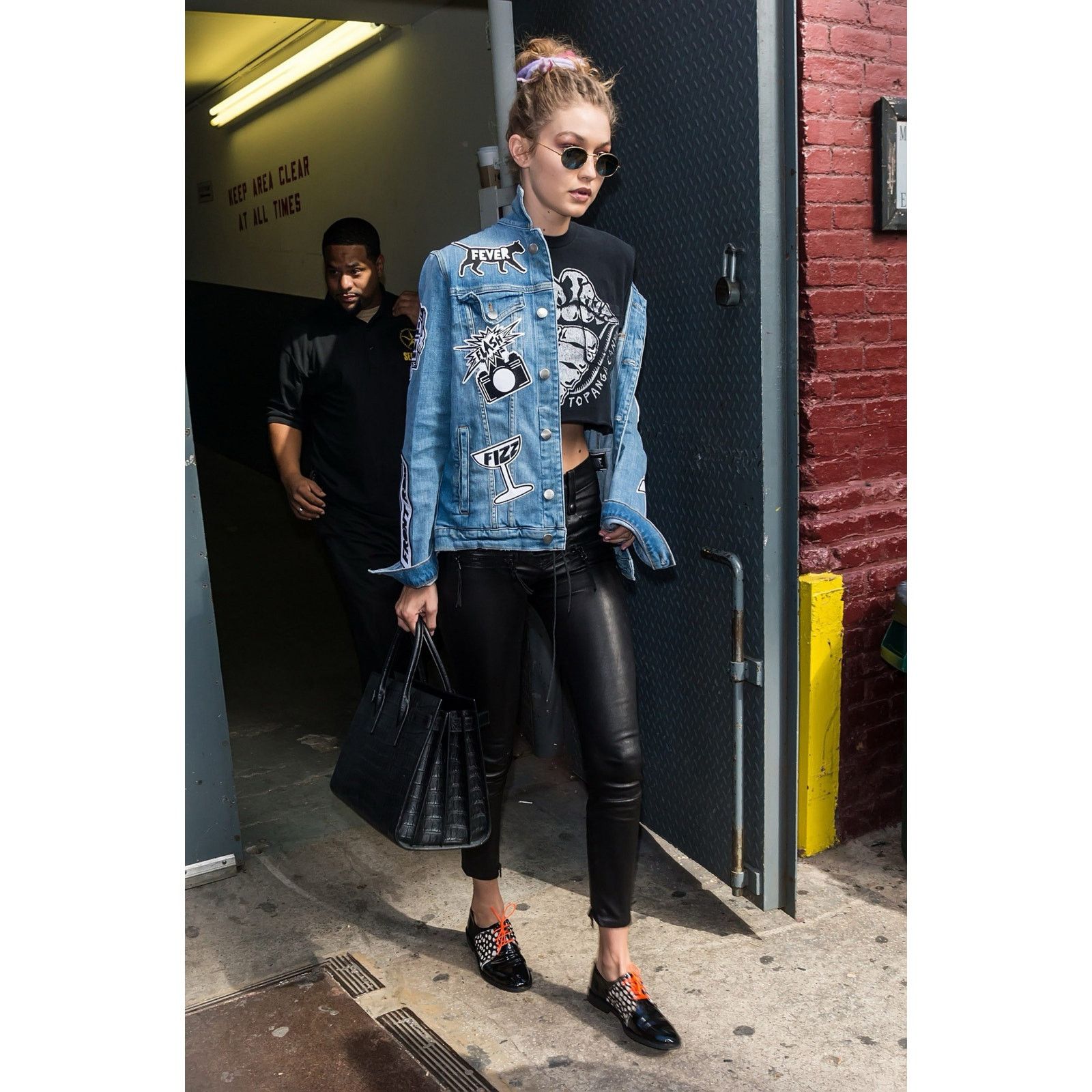 Frame FRAME Denim Embroidered Patches Denim Jacket Sz S Size S / US 4 / IT 40 - 1 Thumbnail