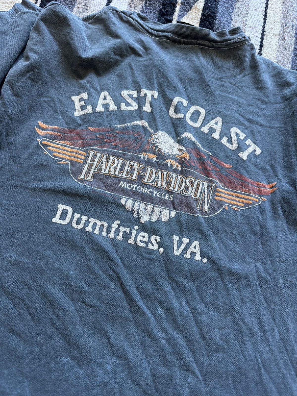 Harley Davidson Vintage 90s Harley Davidson Dumfries VA T-Shirt XL Size US XL / EU 56 / 4 - 8 Thumbnail