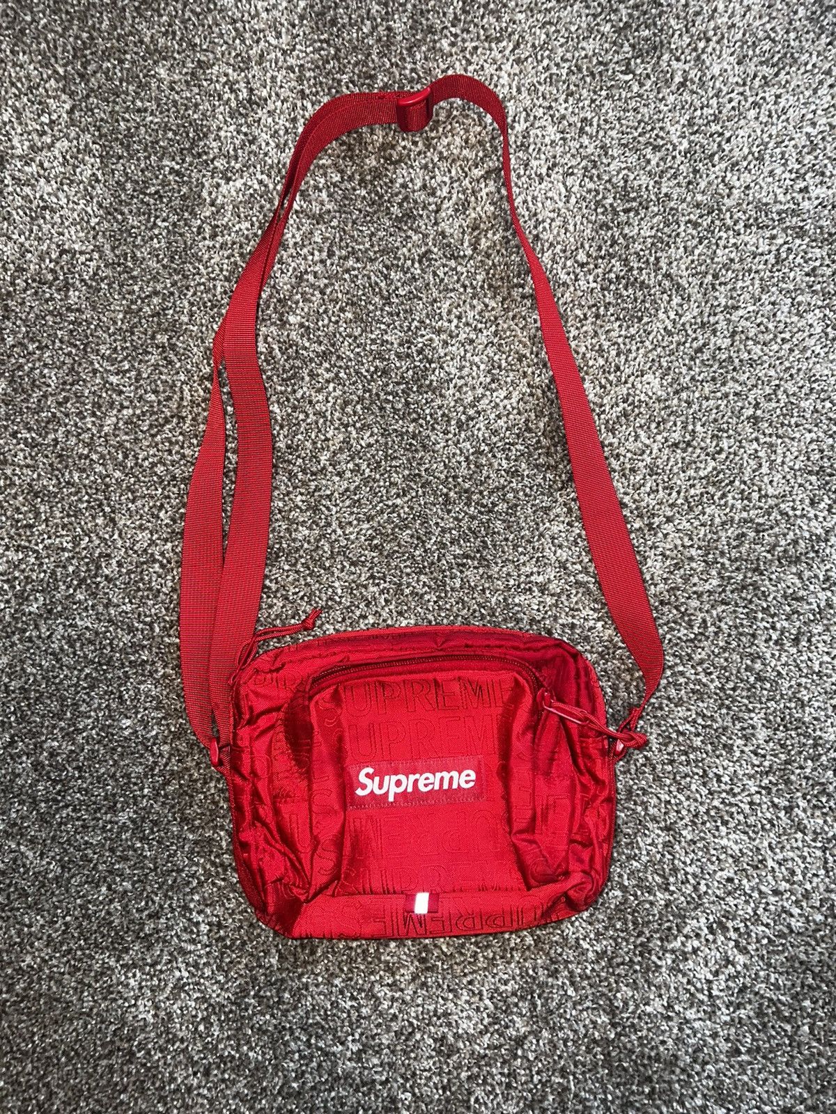 image of Supreme Ss19 Shoulder Bag in Red, Men's