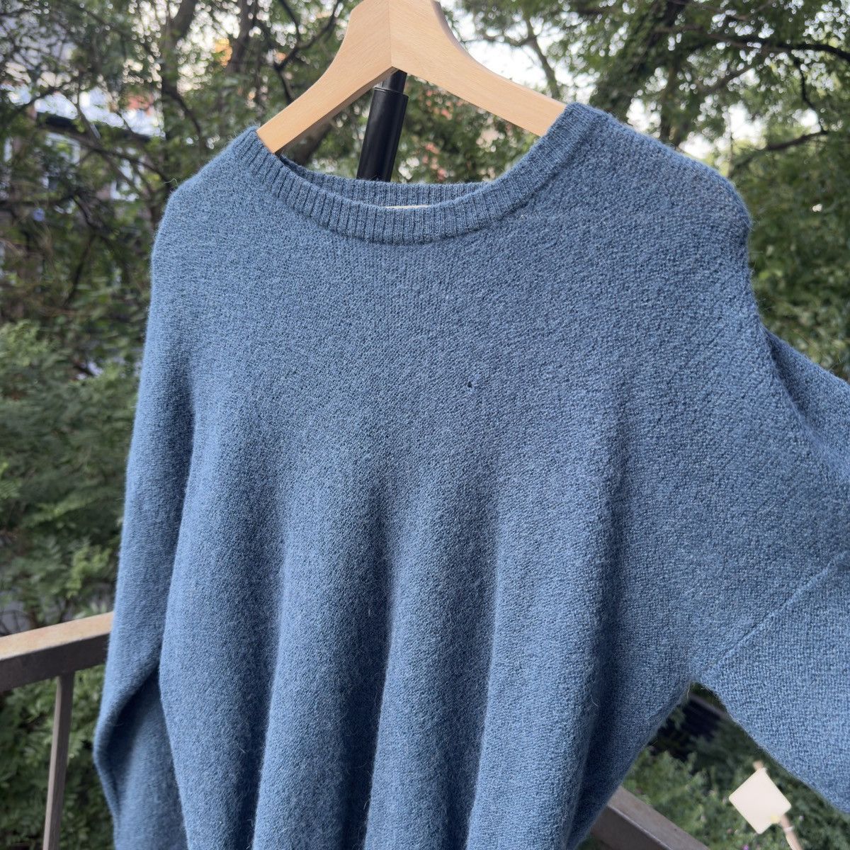 Vintage Vintage 80s Alpaca Wool Blue Light Sweater RRL Bode Lauren Size US M / EU 48-50 / 2 - 4 Thumbnail