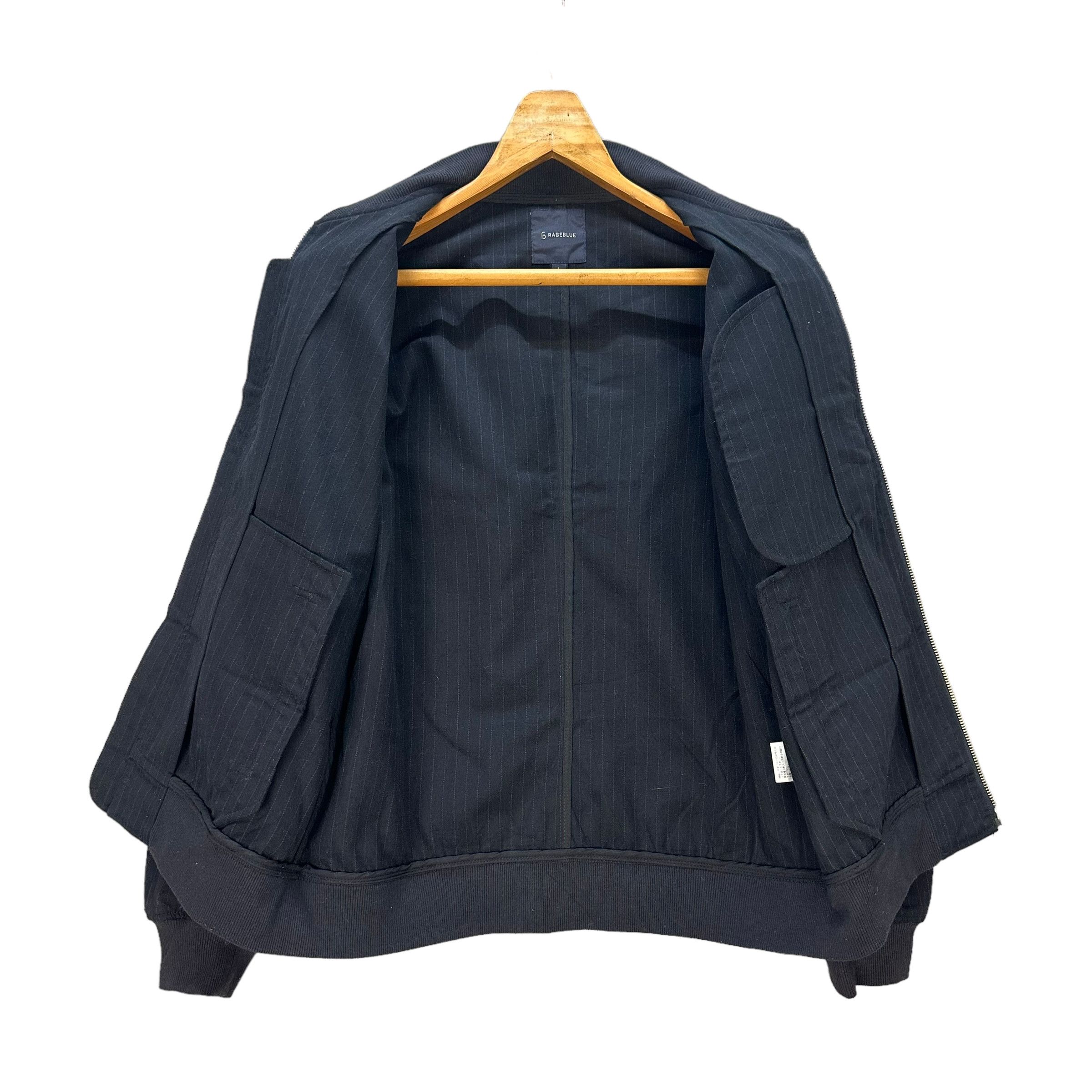 Japanese Brand 6 Rageblue Striped Bomber Jacket #9188-67 Size US L / EU 52-54 / 3 - 7 Thumbnail