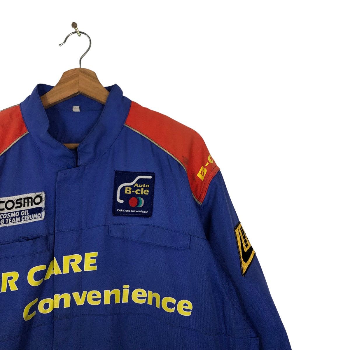 Japanese Brand 🔥90’s VINTAGE COVERALL WORK RACING WEAR COSMO OIL BIG LOGO Size US 42 / EU 58 - 4 Thumbnail