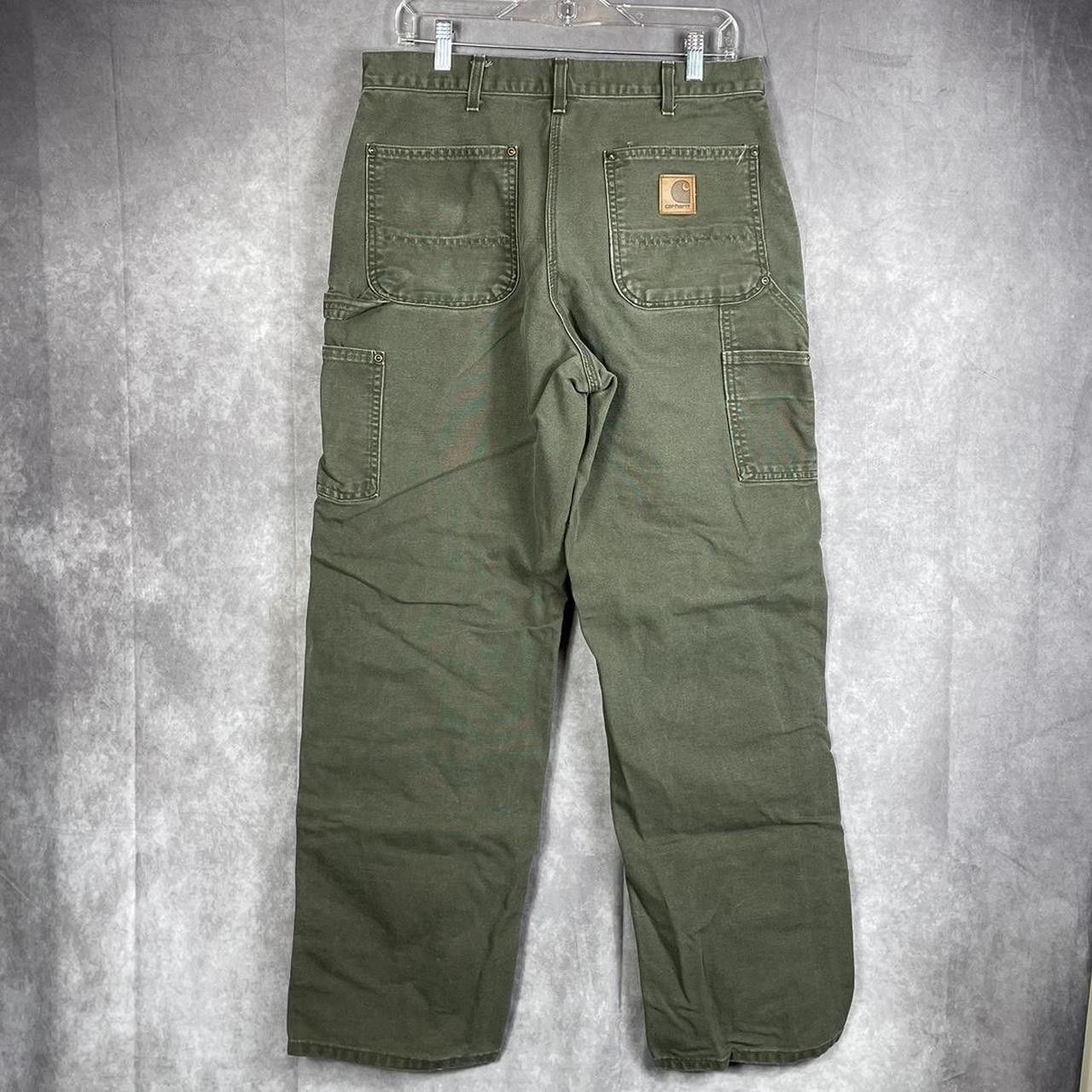 Carhartt Mens Carhartt Double Knee Green Carpenter Pants | Grailed