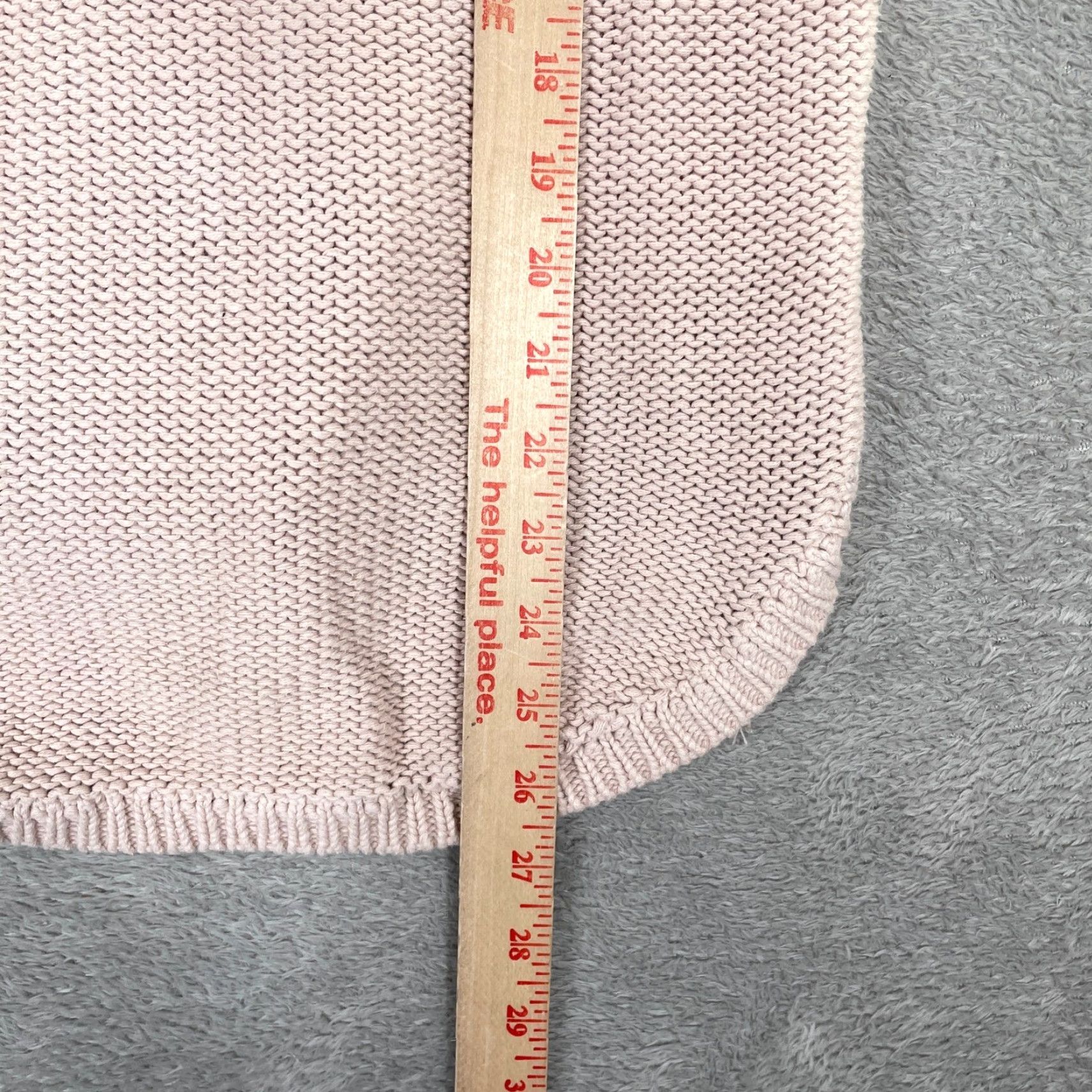 Vintage VINTAGE RuffHewn Sweater Womens Medium Pink Cable Knit Henley High Low Pullover Cozy Size M / US 6-8 / IT 42-44 - 6 Thumbnail