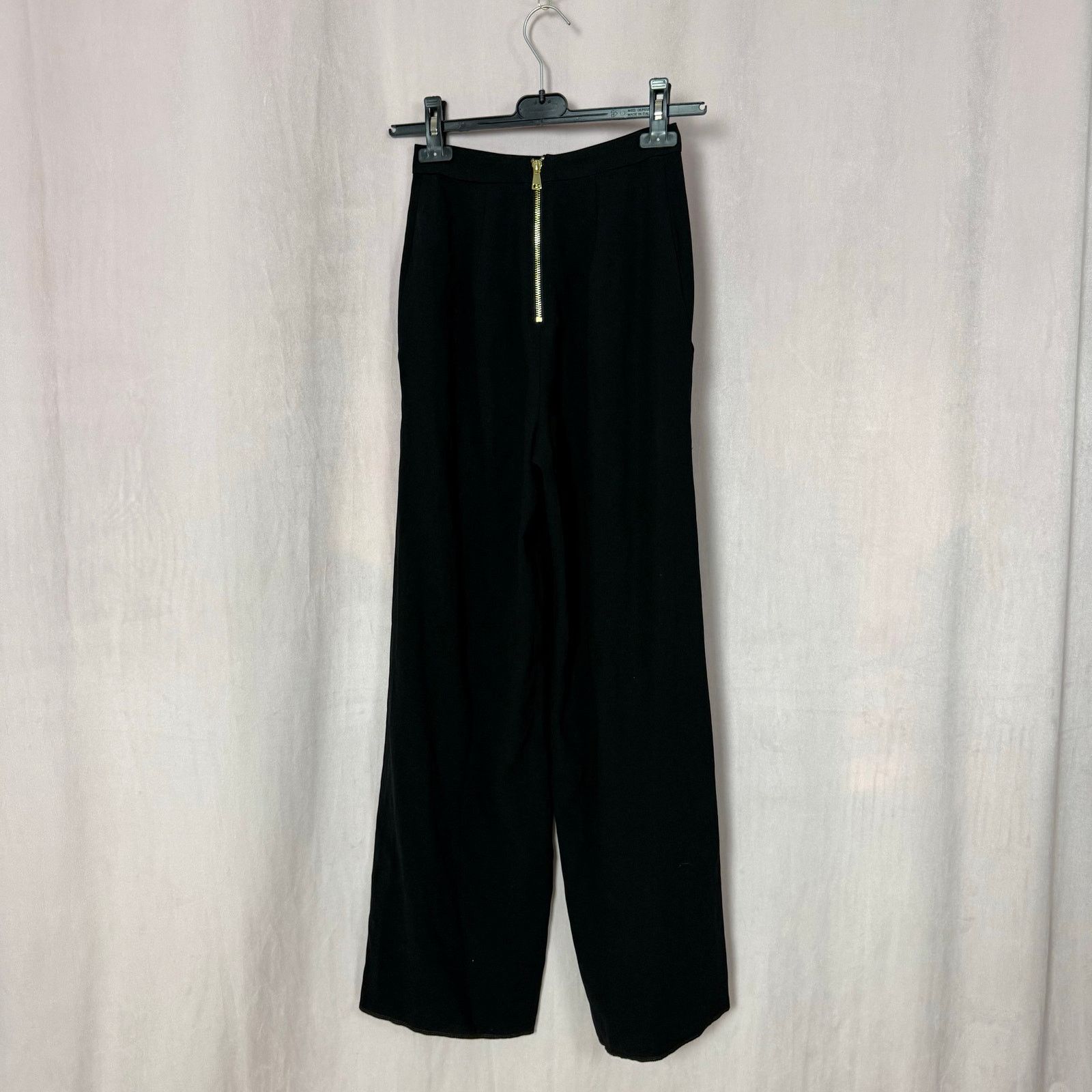 Bebe Reworked Bebe x Naven Black Wide Leg Flowy Pants, Size 00 Size 23" - 5 Thumbnail