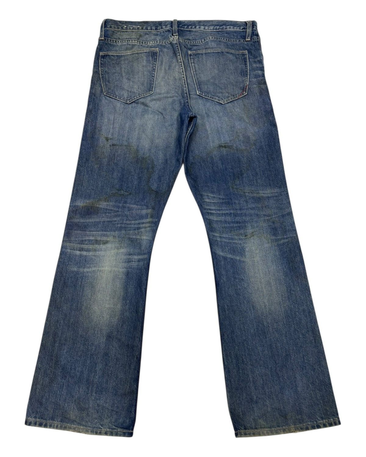 Kapital 🔥BANANA REPUBLIC BOOTCUT FLARED DENIM JEANS MUD WASH Size US 35 - 2 Thumbnail