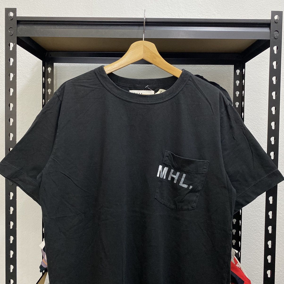 Designer × Japanese Brand × Margaret Howell Tshirt Margaret Howell Single Pocket Black Colour Size US XL / EU 56 / 4 - 2 Thumbnail
