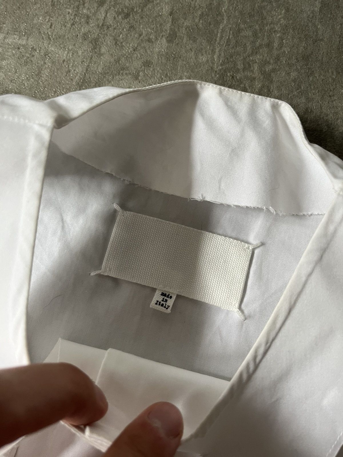 Maison Margiela Maison Margiela S/S 19 white shirt artisanal rare Size US M / EU 48-50 / 2 - 12 Thumbnail