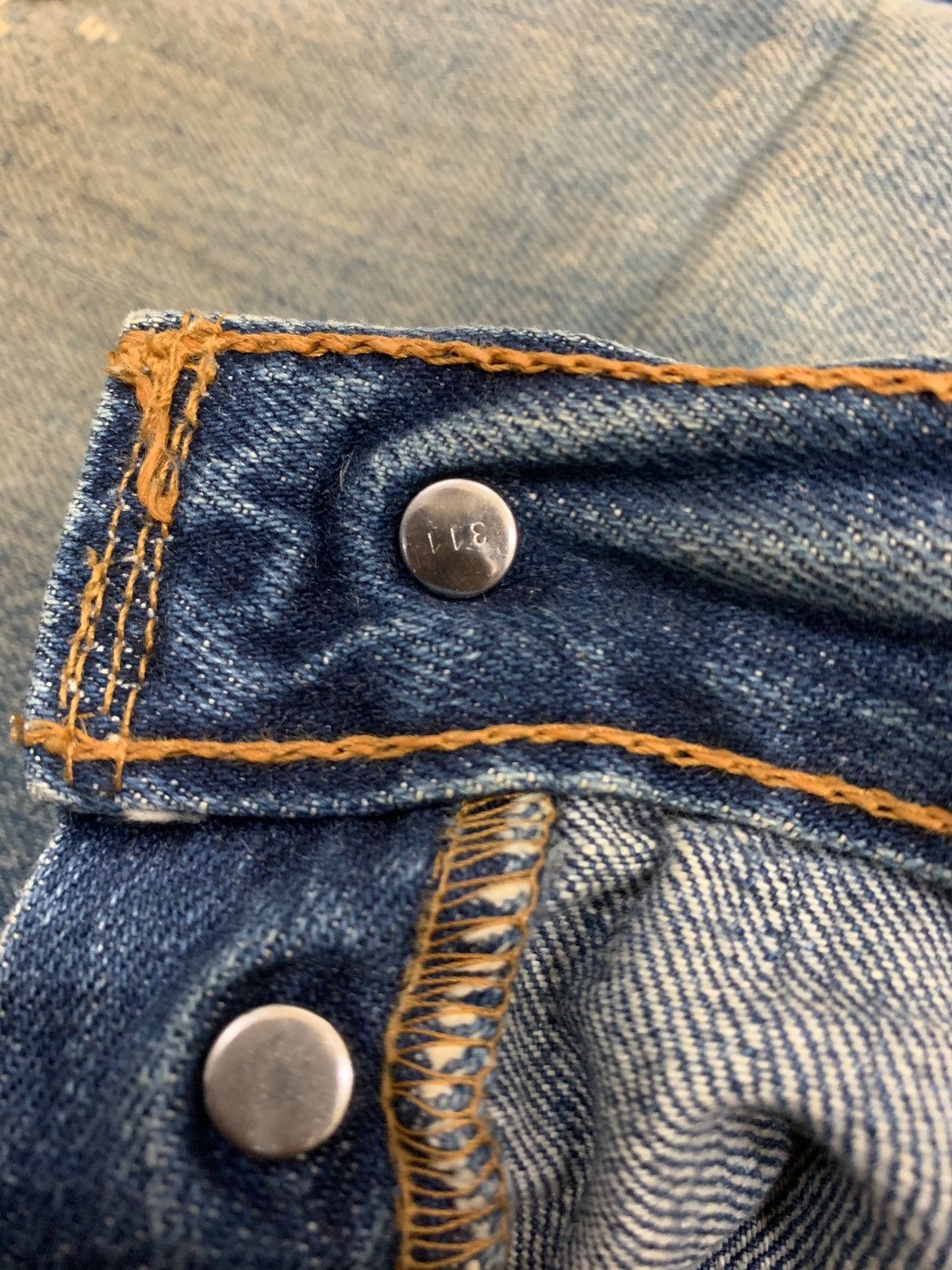 Levi's Vintage Levis UK Made Mud Wash Distressed Denim Pant (AC11) Size US 29 - 17 Thumbnail