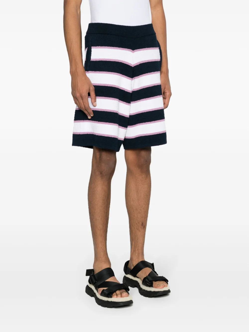 Marni oc11z0525 Logo-Appliqué Terrycloth Shorts in Multicolor Size US 32 / EU 48 - 2 Thumbnail