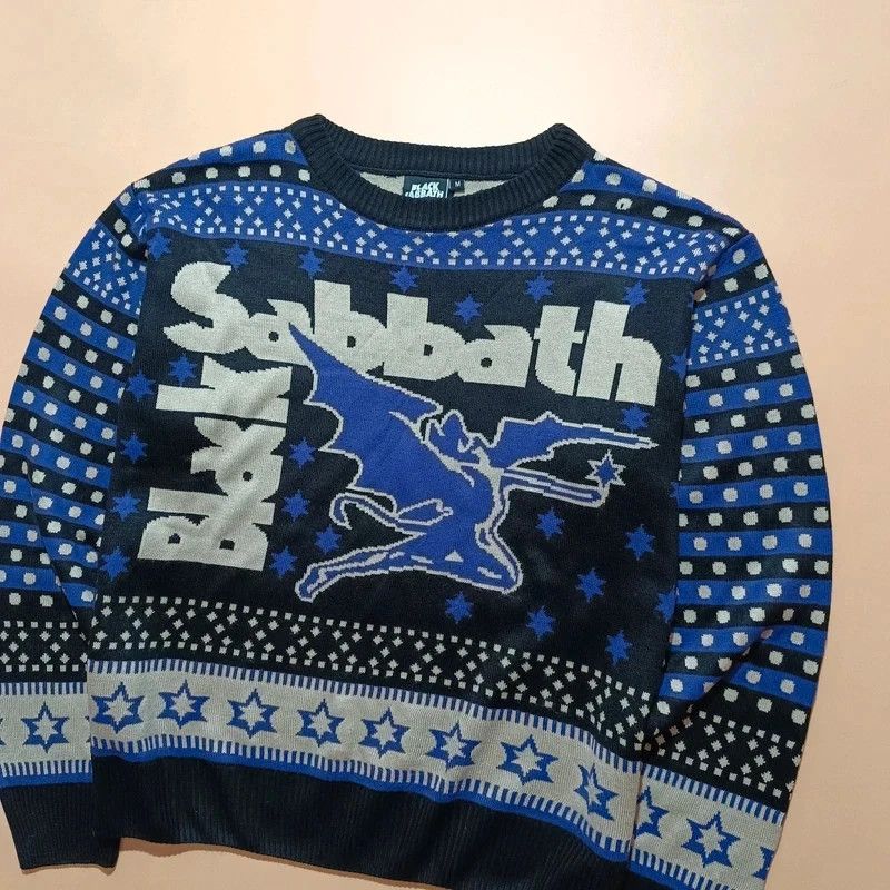 Black Sabbath Black Sabbath Official Purple Christmas "Ugly" Sweater M Size US M / EU 48-50 / 2 - 2 Thumbnail