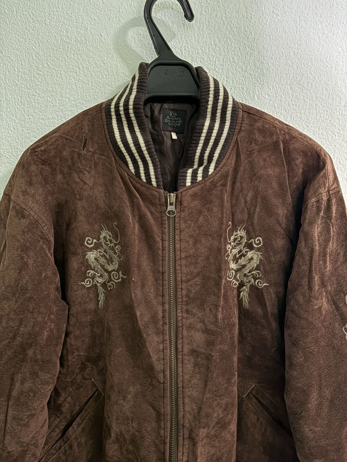 Japanese Brand × Vintage Vintage Japanese Dragon Sukajan Velvet Souvenir Jacket Size US S / EU 44-46 / 1 - 3 Thumbnail
