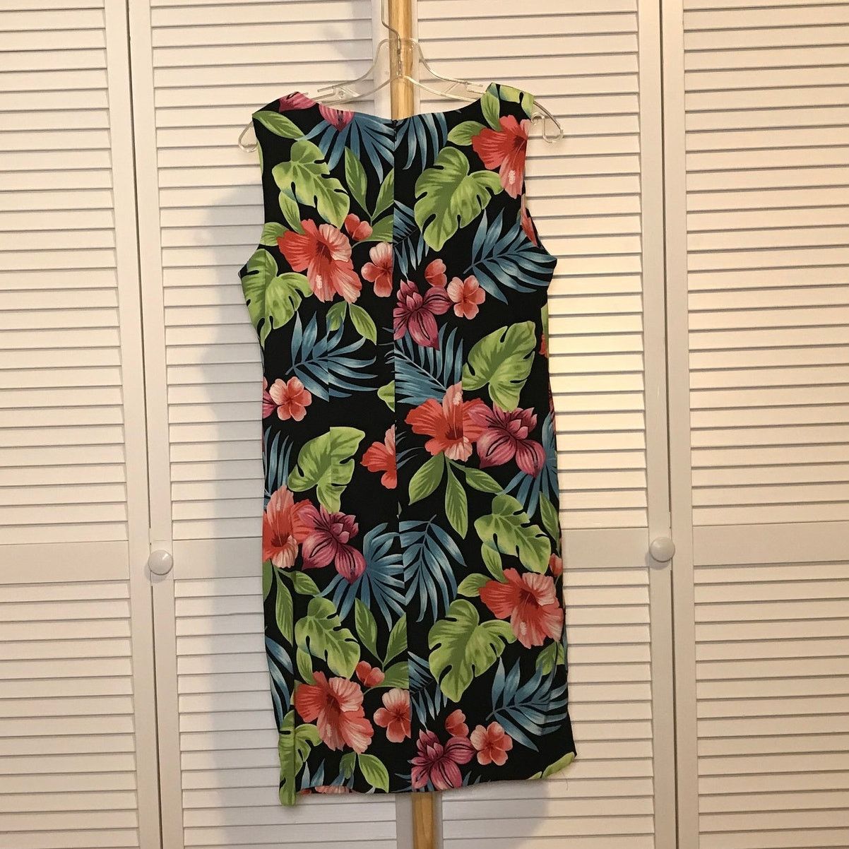 Other AGB Floral Round Neck Sleeveless Pleated Sheath Dress 12 Size XL / US 12-14 / IT 48-50 - 2 Thumbnail