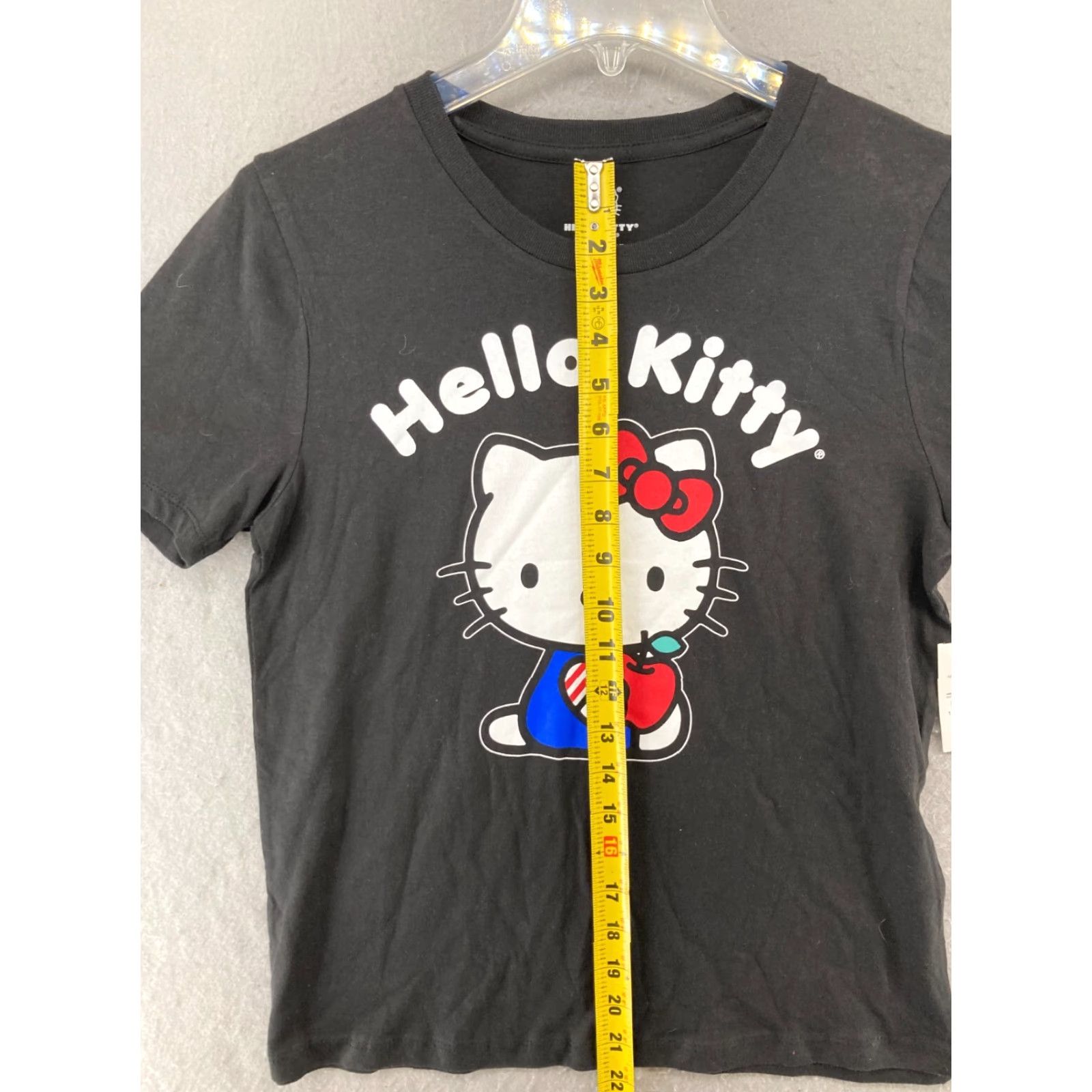 Vintage Hello Kitty Womens Shirt XS Black Sanrio Apple Shirt XS Black Hello Kitty Sanrio Cartoon Love Womens Size XS / US 0-2 / IT 36-38 - 4 Thumbnail