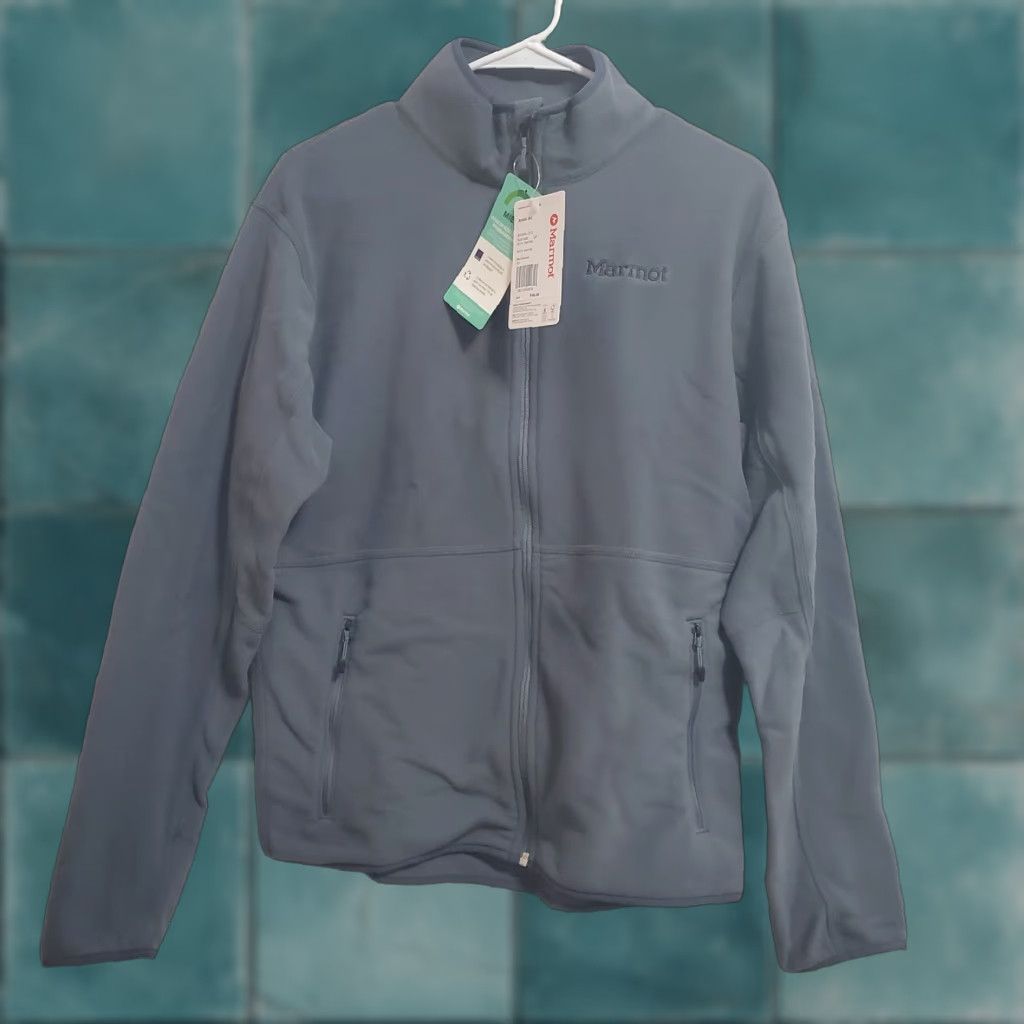 Marmot VINTAGE Marmot Rocklin Jacket Mens S Steel Onyx Full Zip Fleece Lightweight Layer Outdoor Size US S / EU 44-46 / 1 - 1 Thumbnail