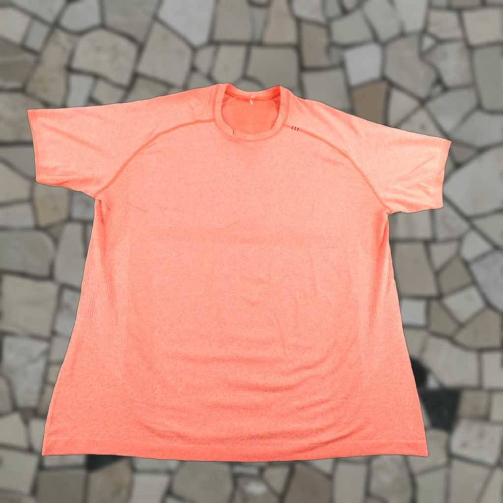 Lululemon Lululemon Shirt Mens 2XL Orange Metal Vent Tech Performance Athletic Workout Gym Size US XXL / EU 58 / 5 - 1 Thumbnail