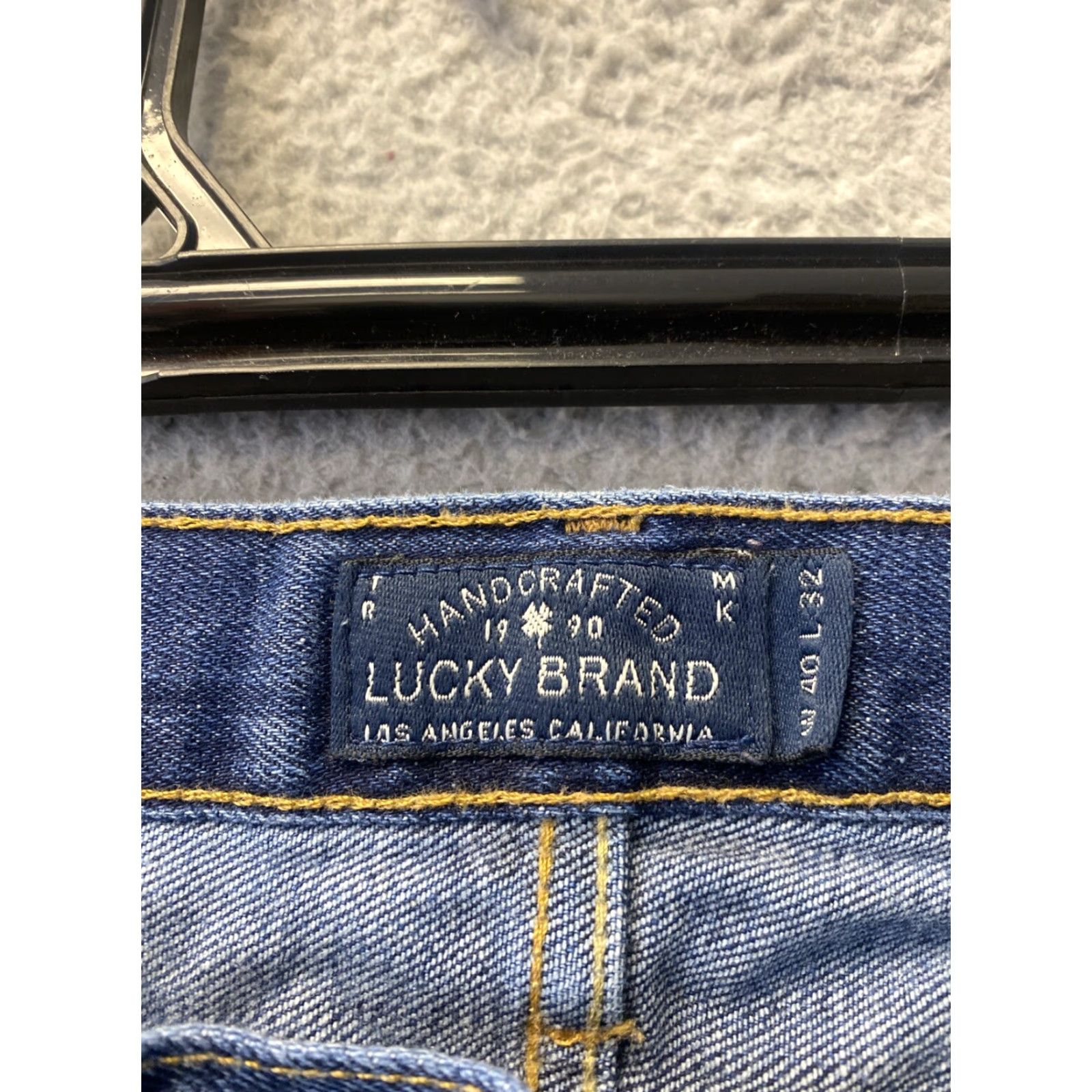 Lucky Brand VINTAGE Lucky Brand Straight Leg Jeans 40x32 Blue Denim Regular Fit Mens Size US 40 / EU 56 - 4 Thumbnail