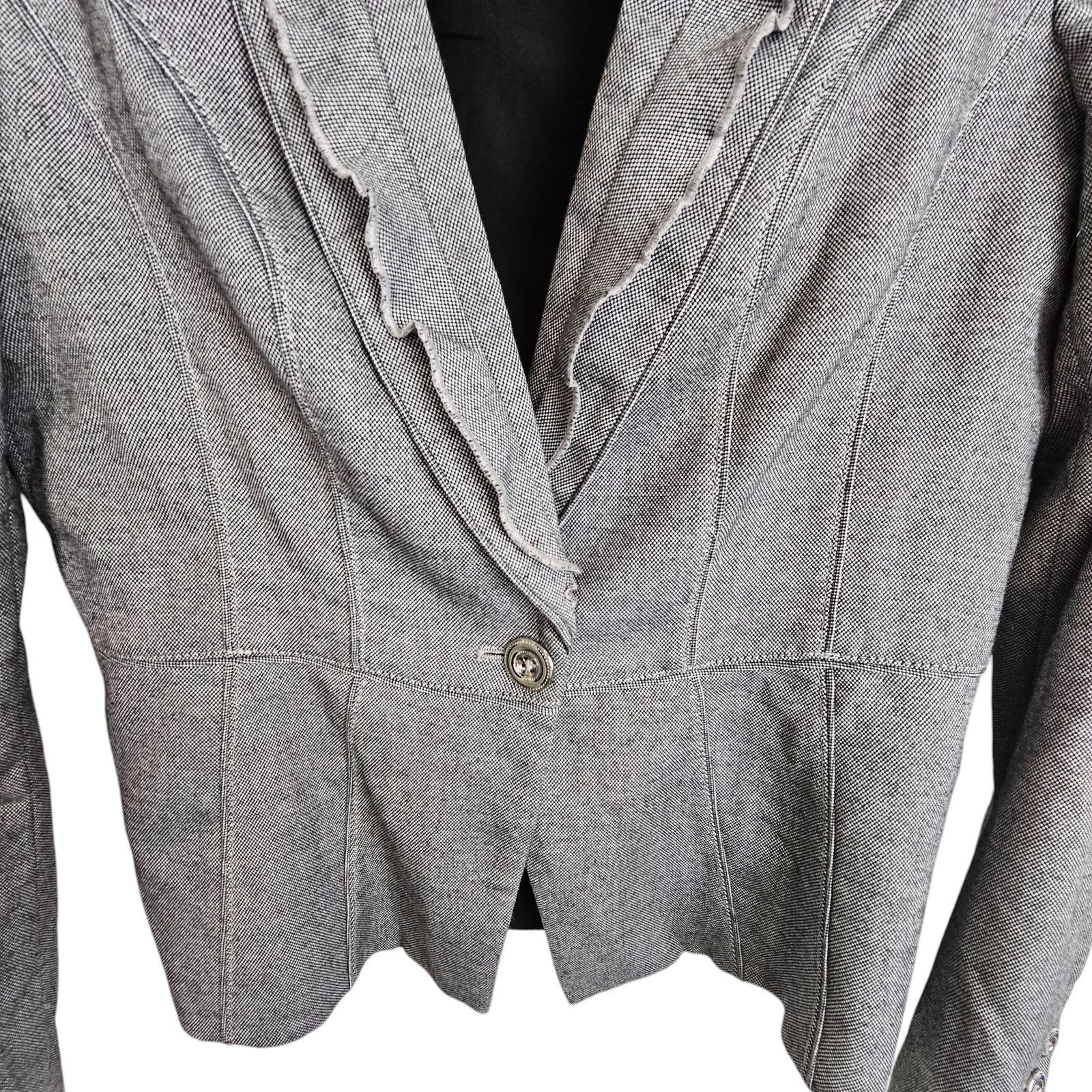 White House Black Market White House Black Market Womens Peplum Crop Blazer 2 Career Size XS / US 0-2 / IT 36-38 - 3 Thumbnail