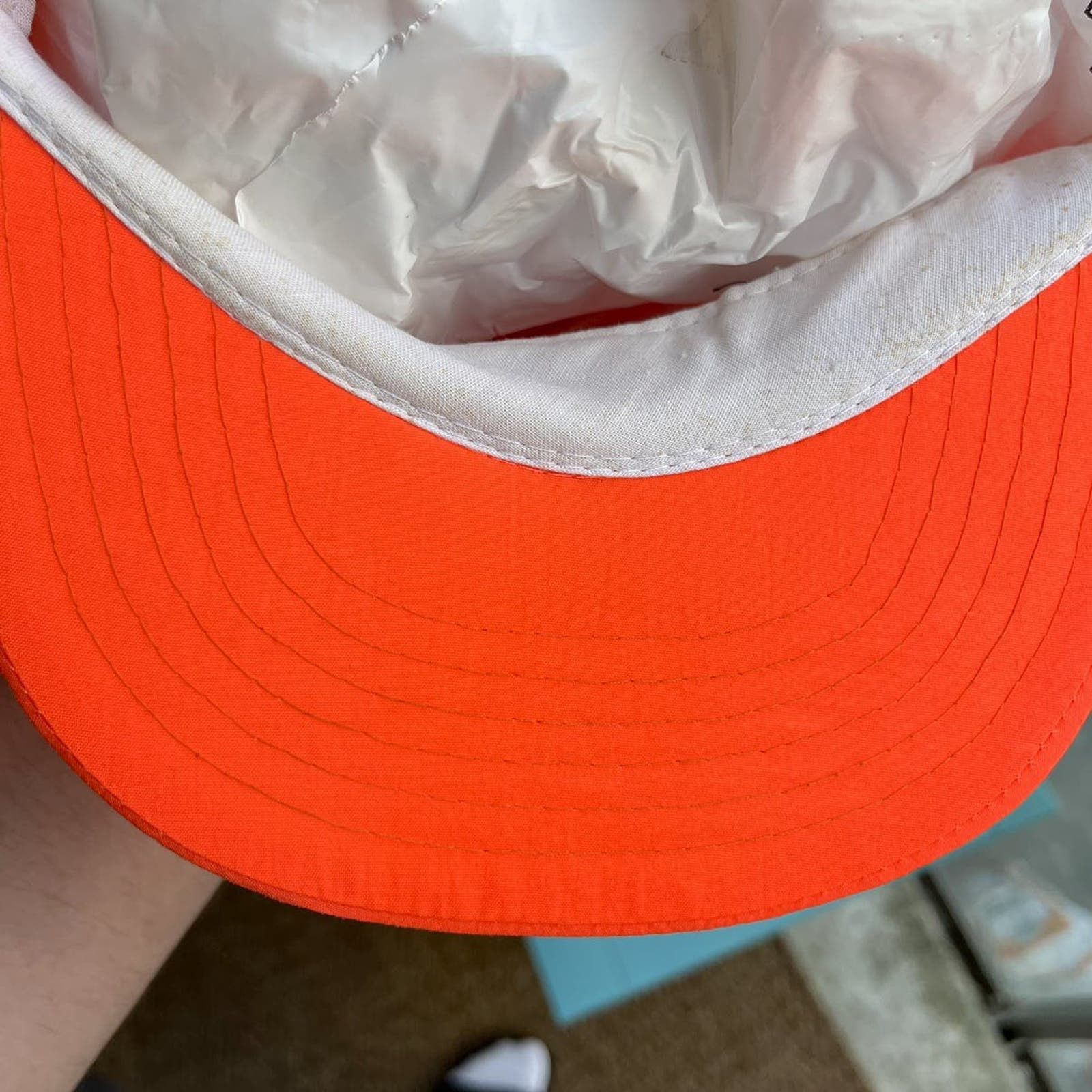 Vintage Vintage 1990’s Kenwood Snapback Hat Orange OSFA Size ONE SIZE - 7 Thumbnail
