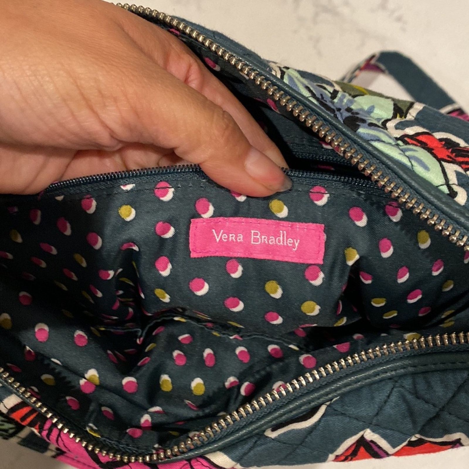 Vera Bradley Vera Bradley Carson Falling Flowers quilted crossbody bag Size ONE SIZE - 14 Thumbnail