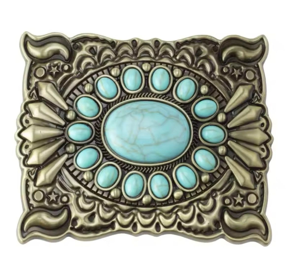 Other blue agate gemstones belt buckles (buckle only) Size ONE SIZE - 1 Thumbnail