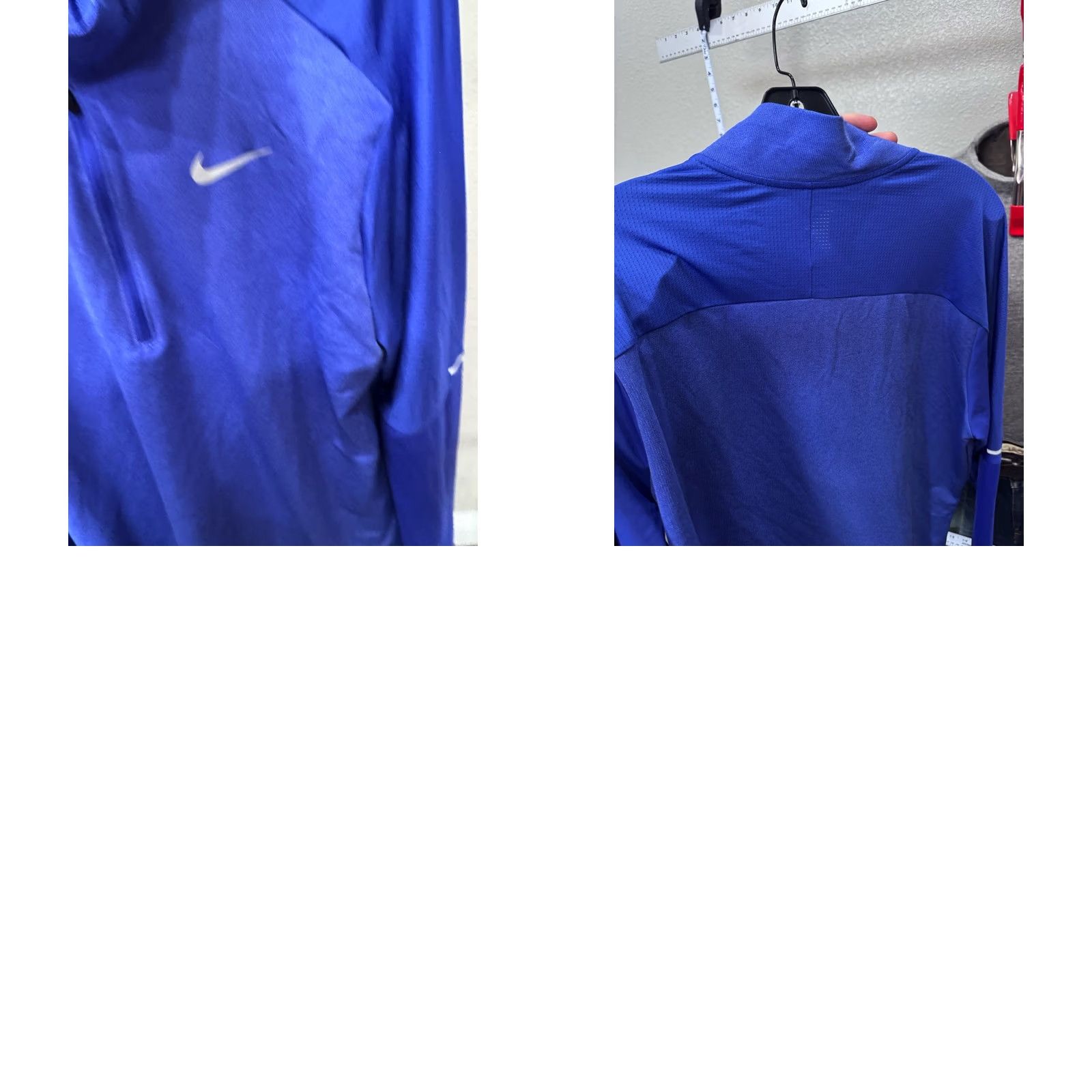 Nike Nike Running Blue Zip Long Sleeve Shirt L Mens Size US L / EU 52-54 / 3 - 8 Thumbnail