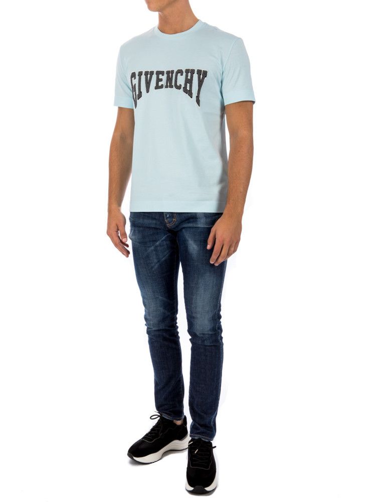 Givenchy Baby Blue Embroidered College Logo T-Shirt Size US M / EU 48-50 / 2 - 3 Thumbnail