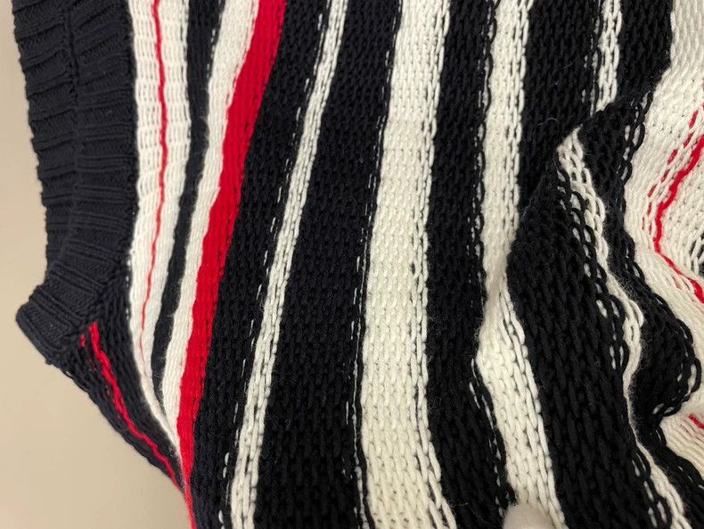 Thom Browne Thom Browne White and black striped cotton sweater Size US M / EU 48-50 / 2 - 6 Thumbnail