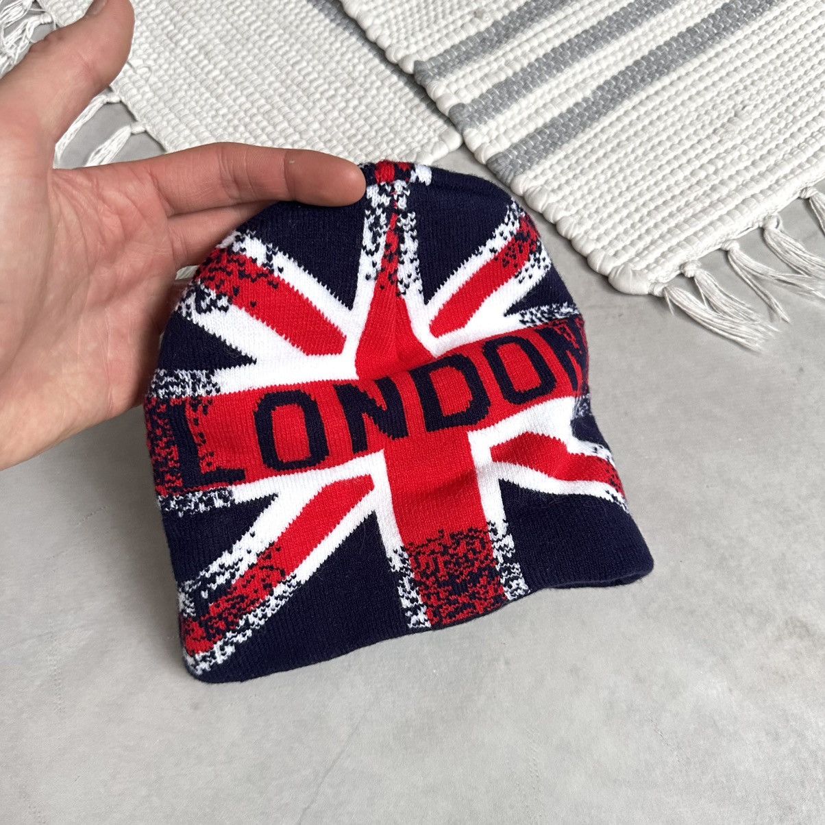 Hysteric Glamour × Undercover 00s London British Flag Knit Beanie Hat Yohji Yamamoto Vibe Size ONE SIZE - 9 Thumbnail