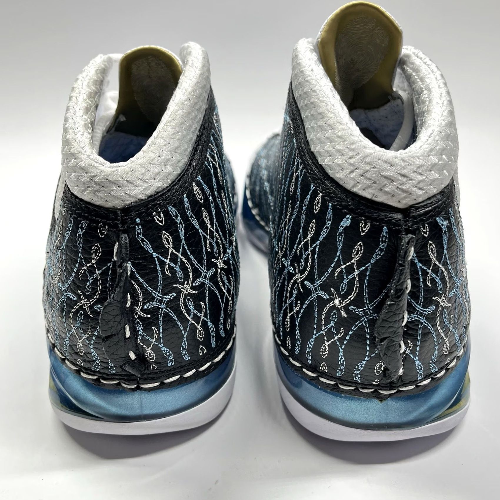 Nike Nike Air Jordan 23 Sneaker Mens 8.5 Black University Blue-White Leather Mid Top 2008 Size US 9 / EU 42 - 5 Thumbnail
