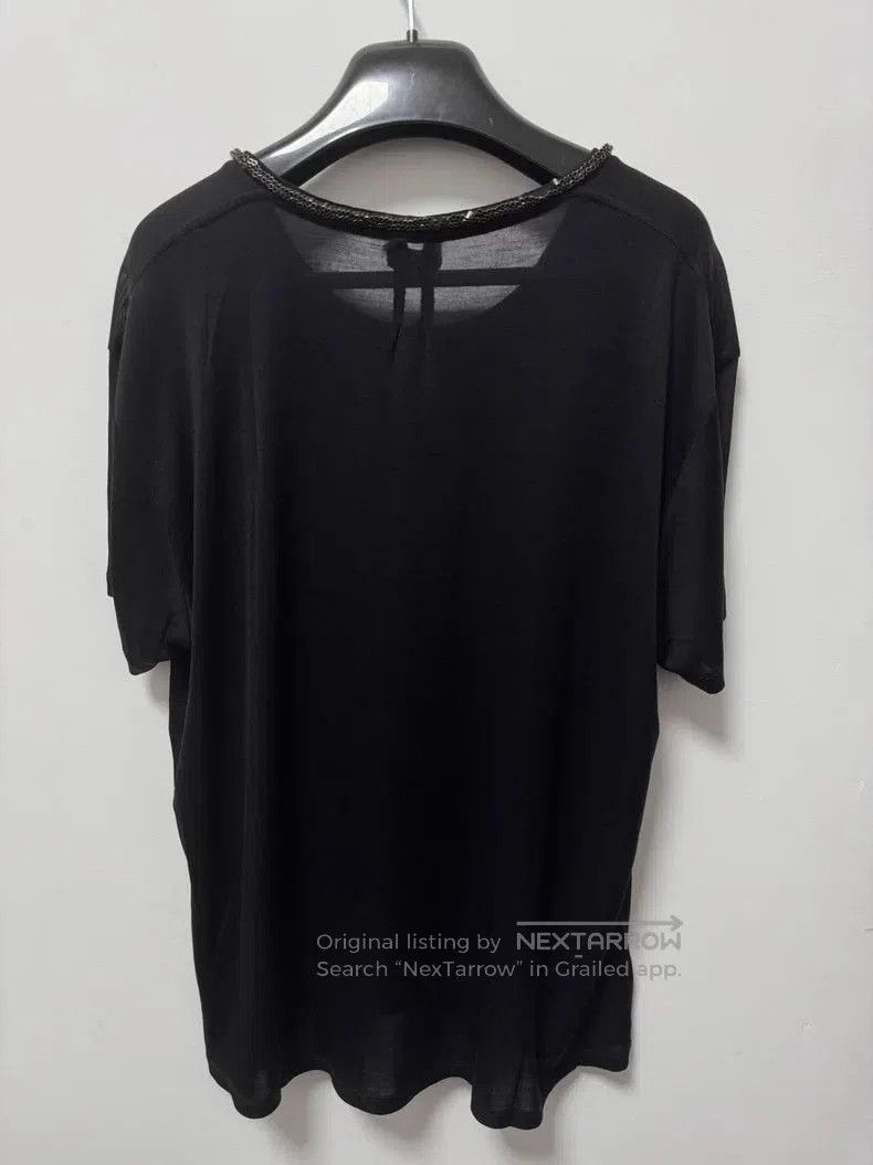 Saint Laurent Paris Saint Laurent Silk Beaded Short Sleeve Tee. Size US XL / EU 56 / 4 - 2 Thumbnail