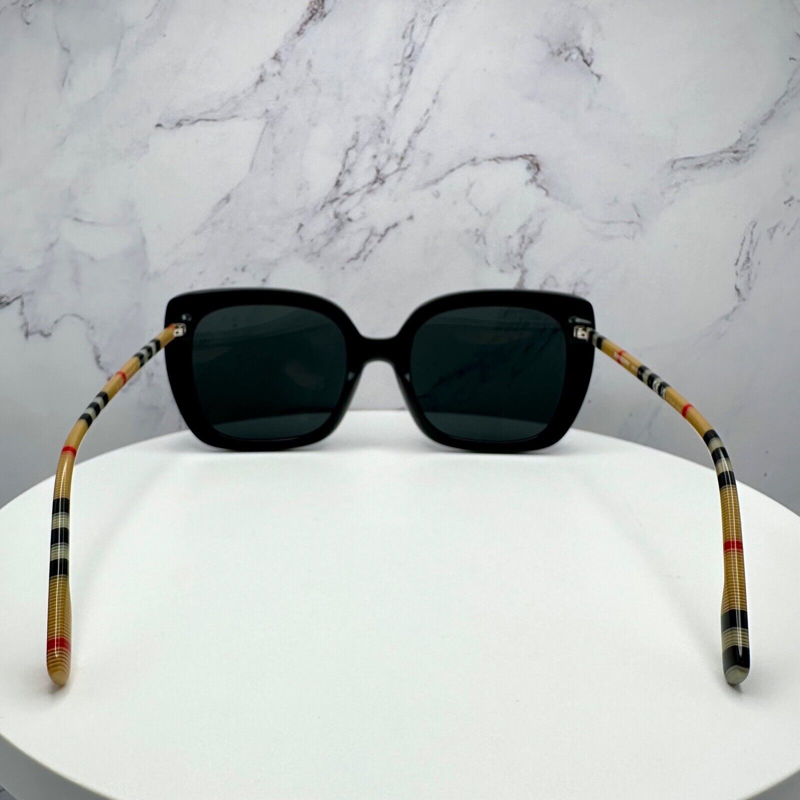 Burberry Burberry Sunglasses Black Cat Eye Checkered Arm Authentic Size ONE SIZE - 12 Thumbnail