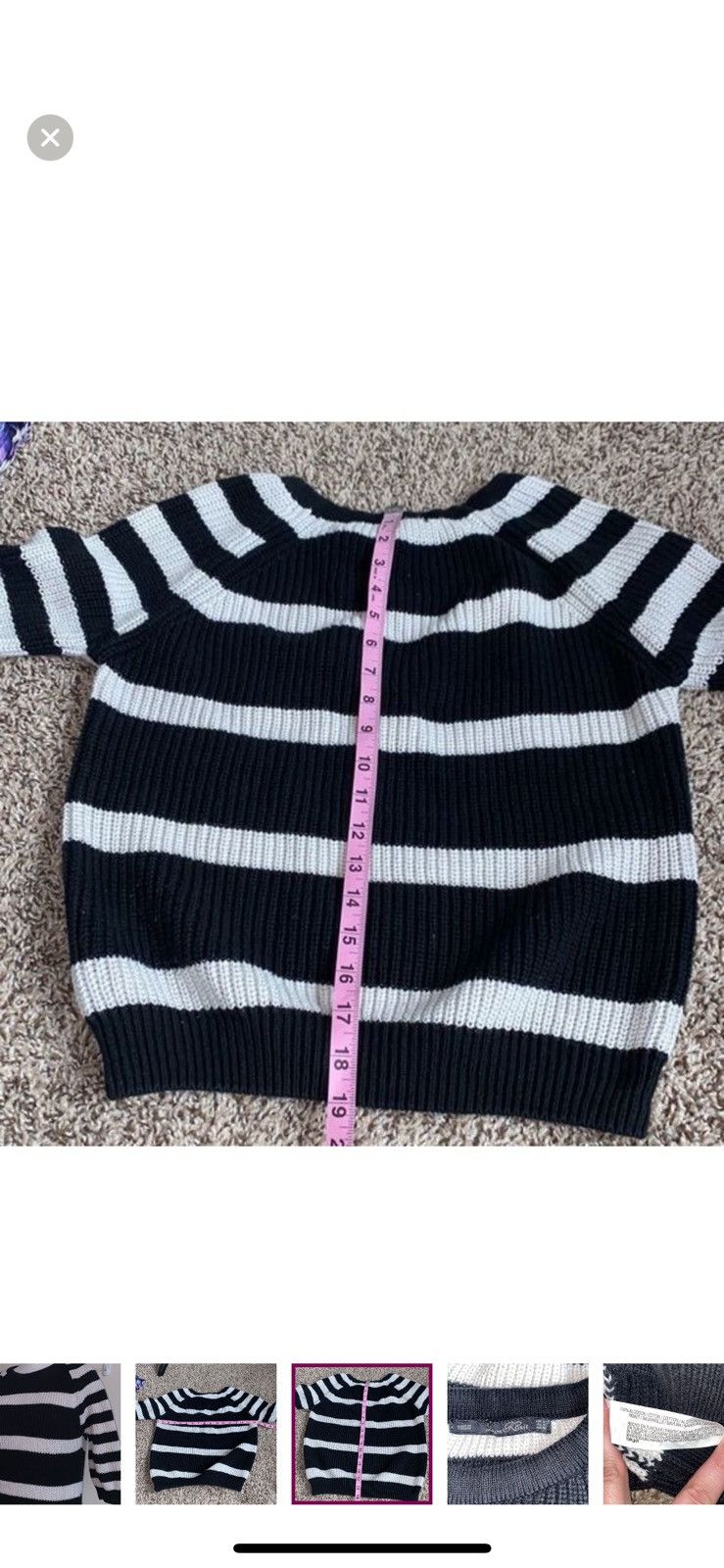 Zara Zara knit medium striped sweater Size M / US 6-8 / IT 42-44 - 2 Thumbnail