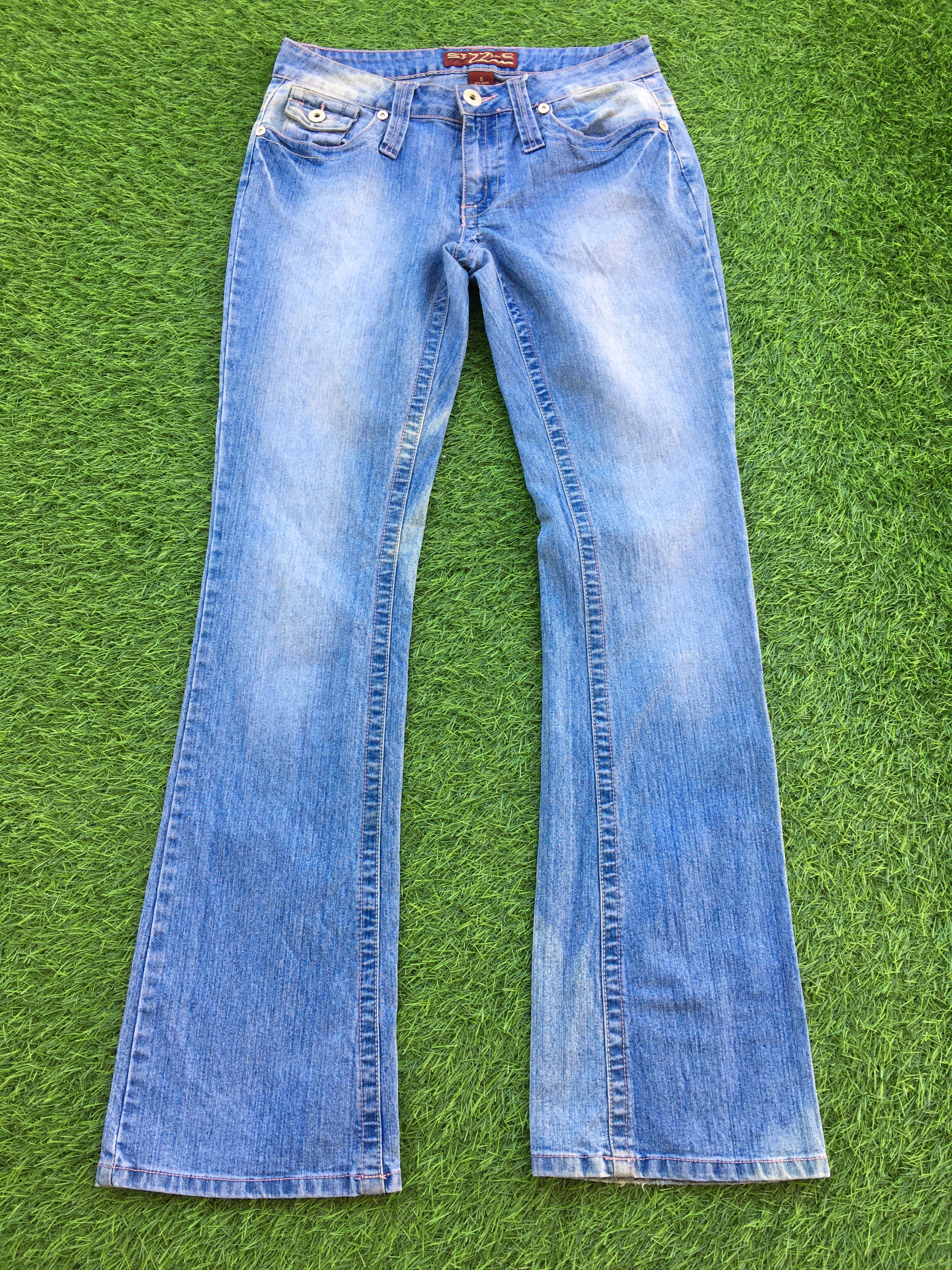 Designer × Jean Y2K Bootcut Stretch Jeans D-1016 Size 26" / US 2 / IT 38 - 1 Thumbnail