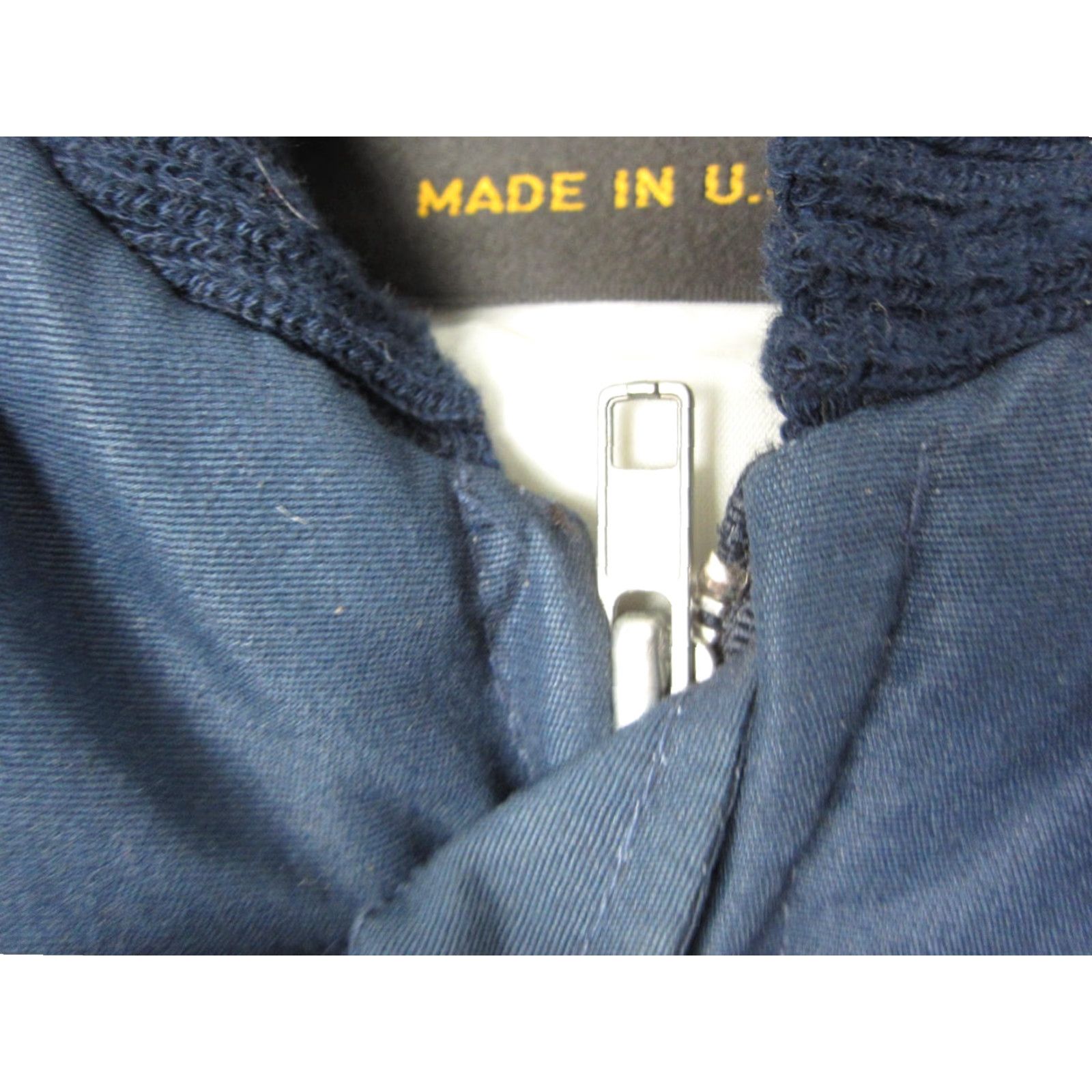 Vintage VINTAGE Cal Craft Bomber Jacket Mens M Blue Full Zip USA 70s 90s Polyester Nylon Zipper Medium Gray? Size US M / EU 48-50 / 2 - 7 Thumbnail