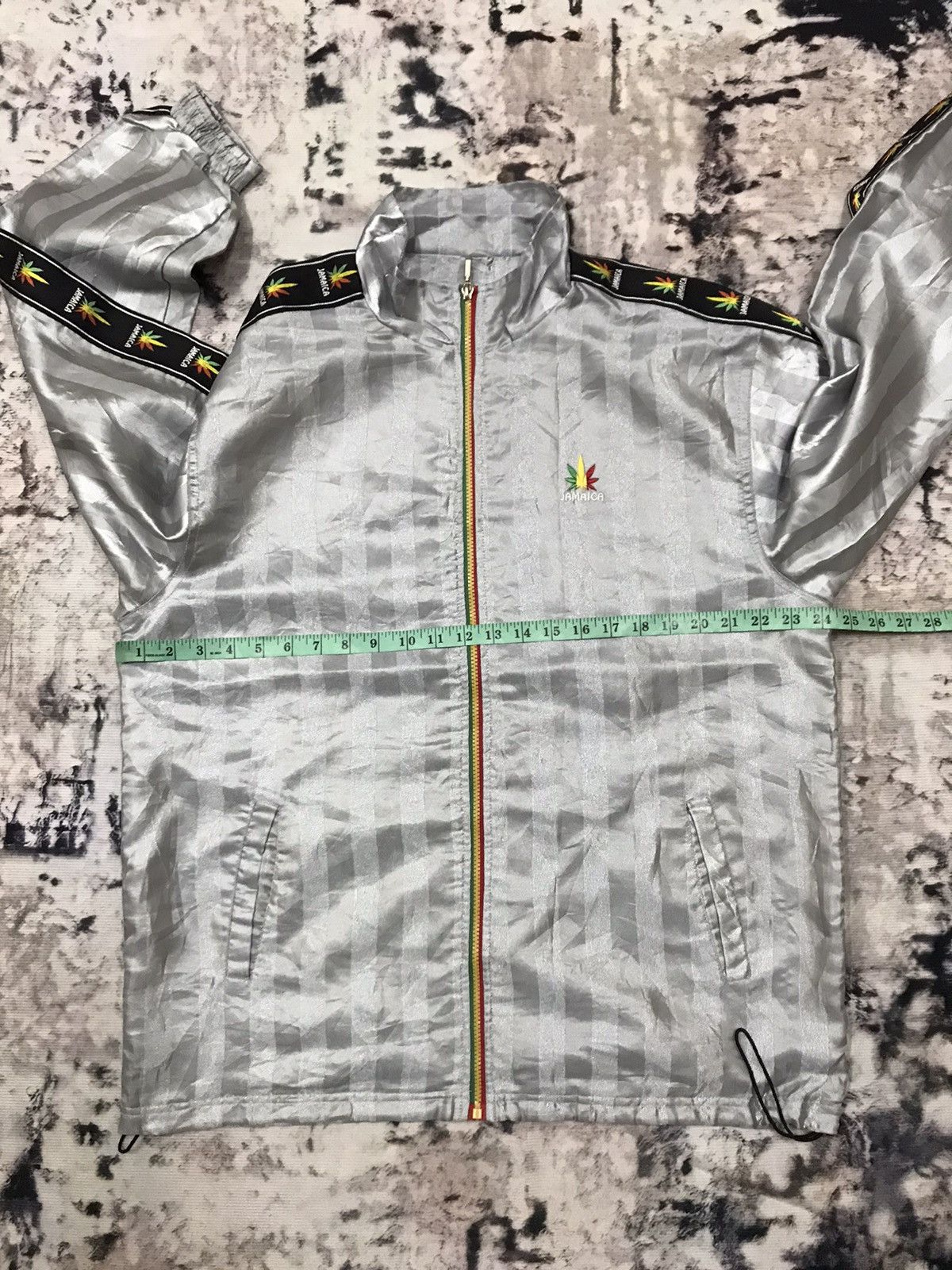 Japanese Brand Vintage Jamaica Sidetape Logo Windbreaker Jacket Size US XL / EU 56 / 4 - 15 Thumbnail