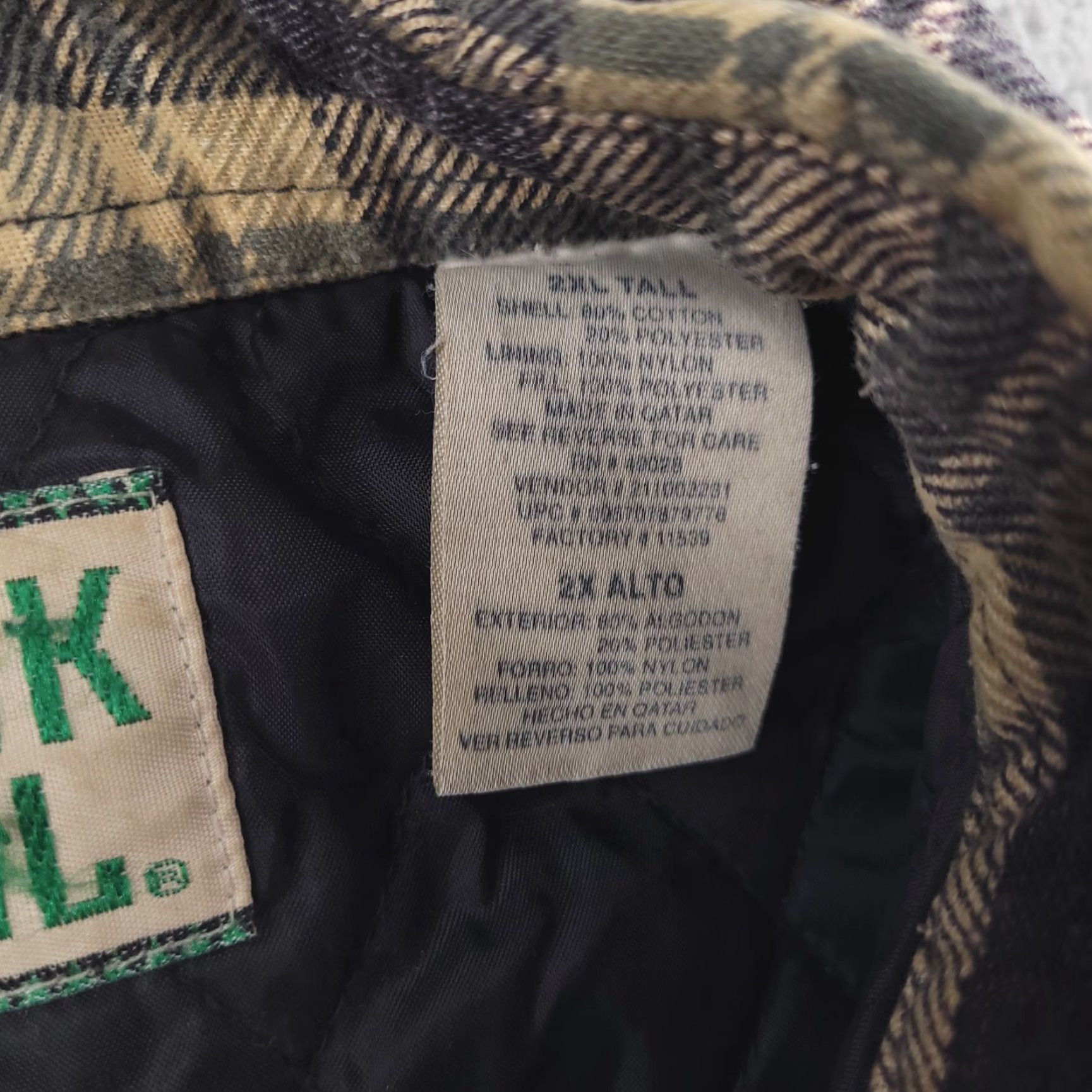 Vintage Ozark Trail Coat Mens 2XLT Flannel Quilted Chore Outdoor Work Casual Brown Size US XXL / EU 58 / 5 - 3 Thumbnail