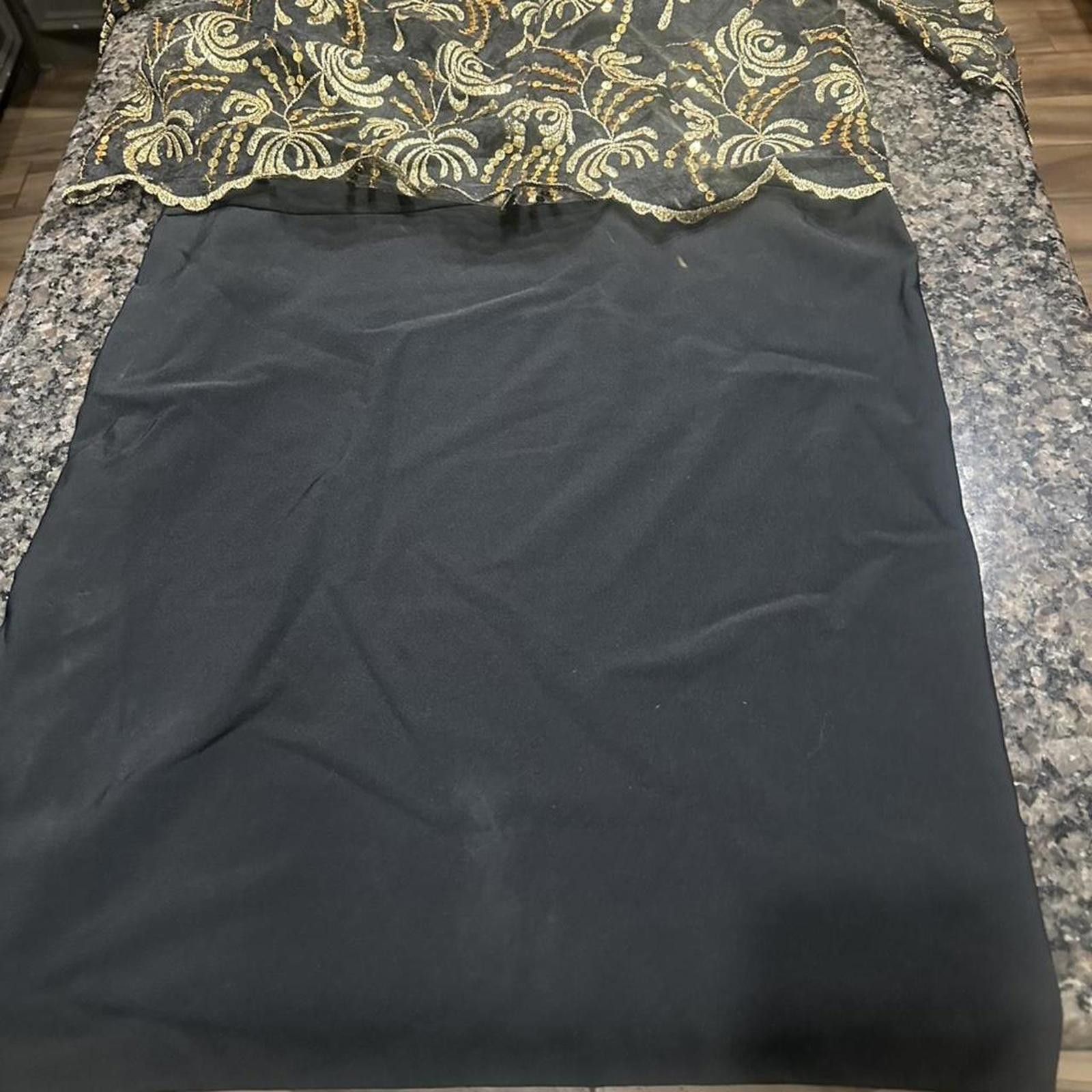Other Black and gold sequin dress= #glamour #party #eveningwear Size S / US 4 / IT 40 - 5 Thumbnail