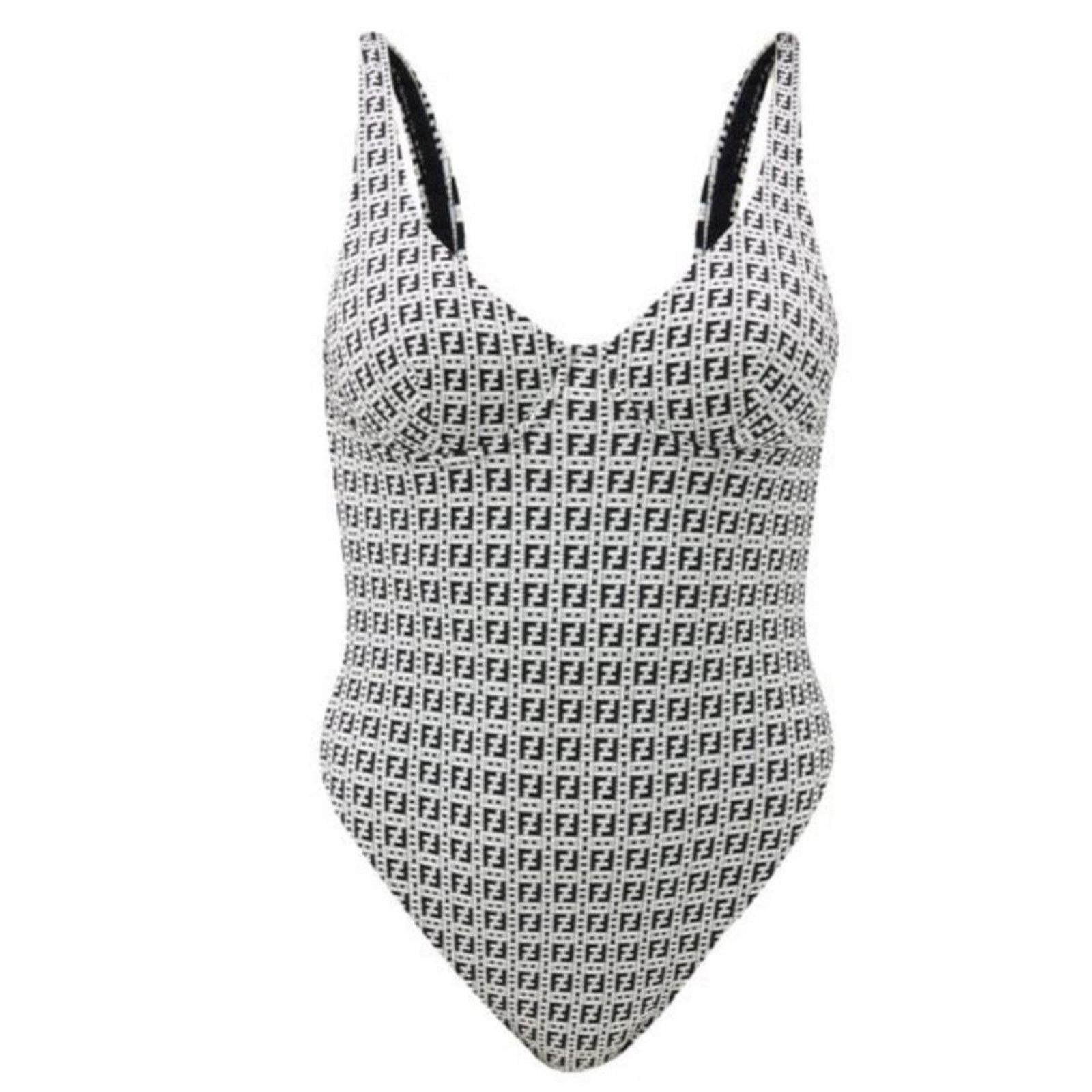 Fendi FF logo motif underwire swimsuit 38 Size XS / US 0-2 / IT 36-38 - 1 Thumbnail